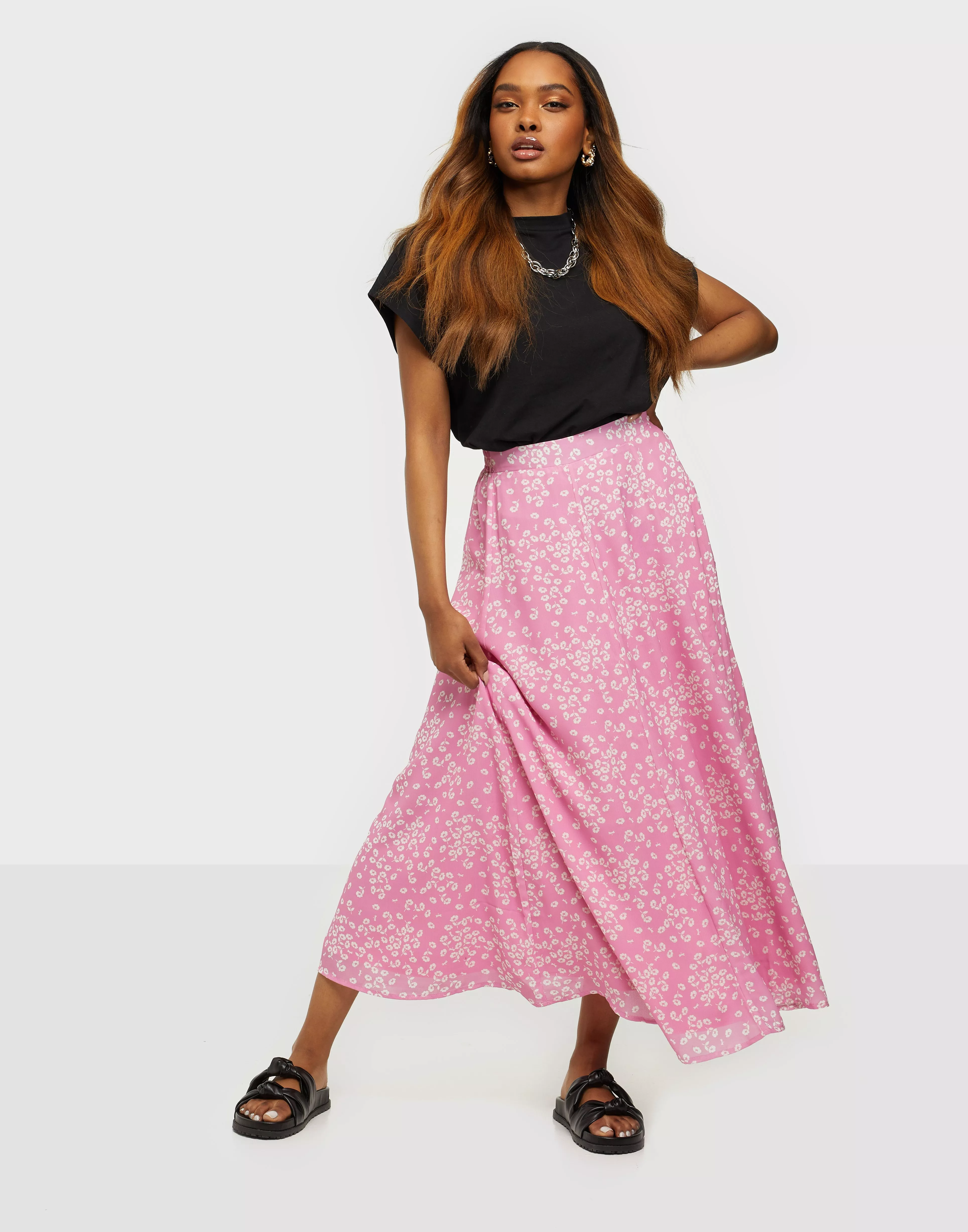 Feather Skirt - Pink