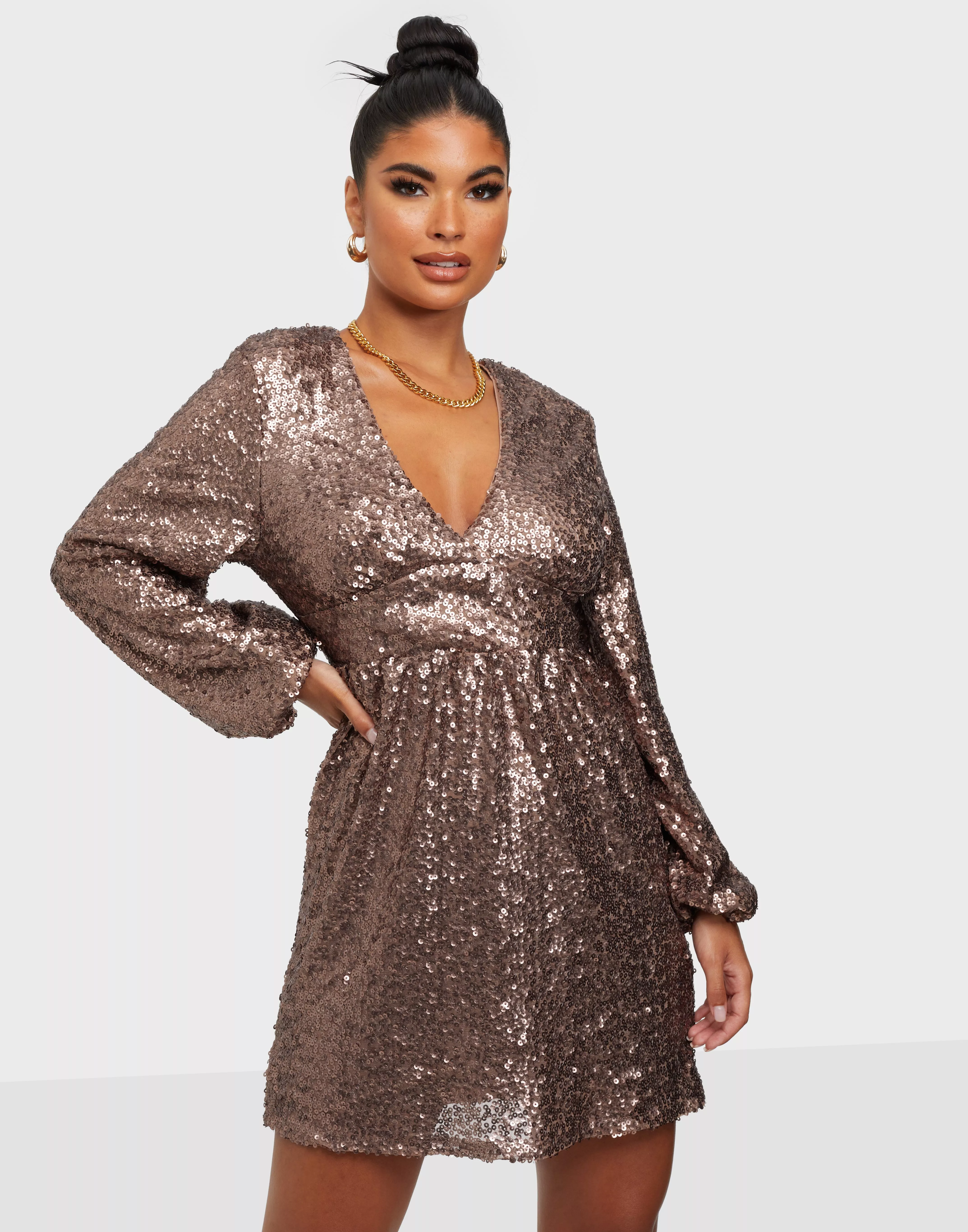 Volume Sequin Dress