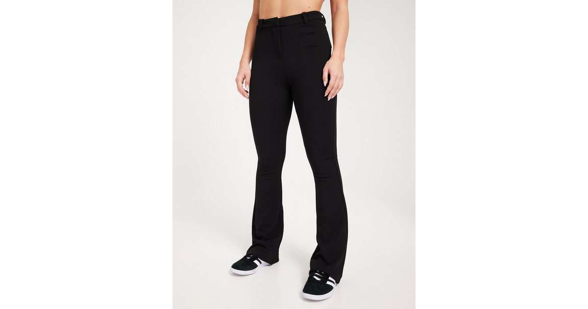 Vero moda Kamma Flared Fit Tall Mid Waist Pants Black