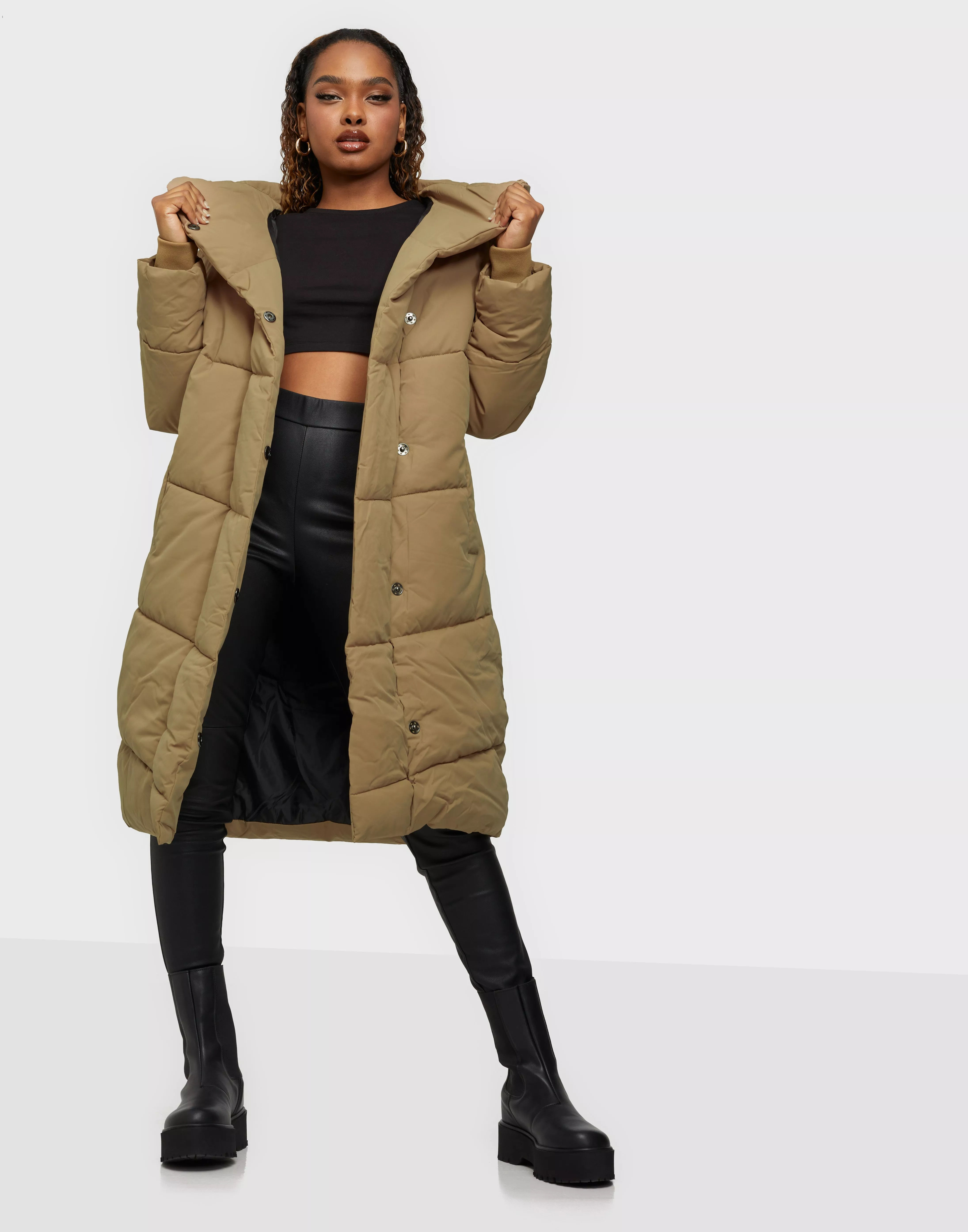 Noisy may best sale long puffer jacket