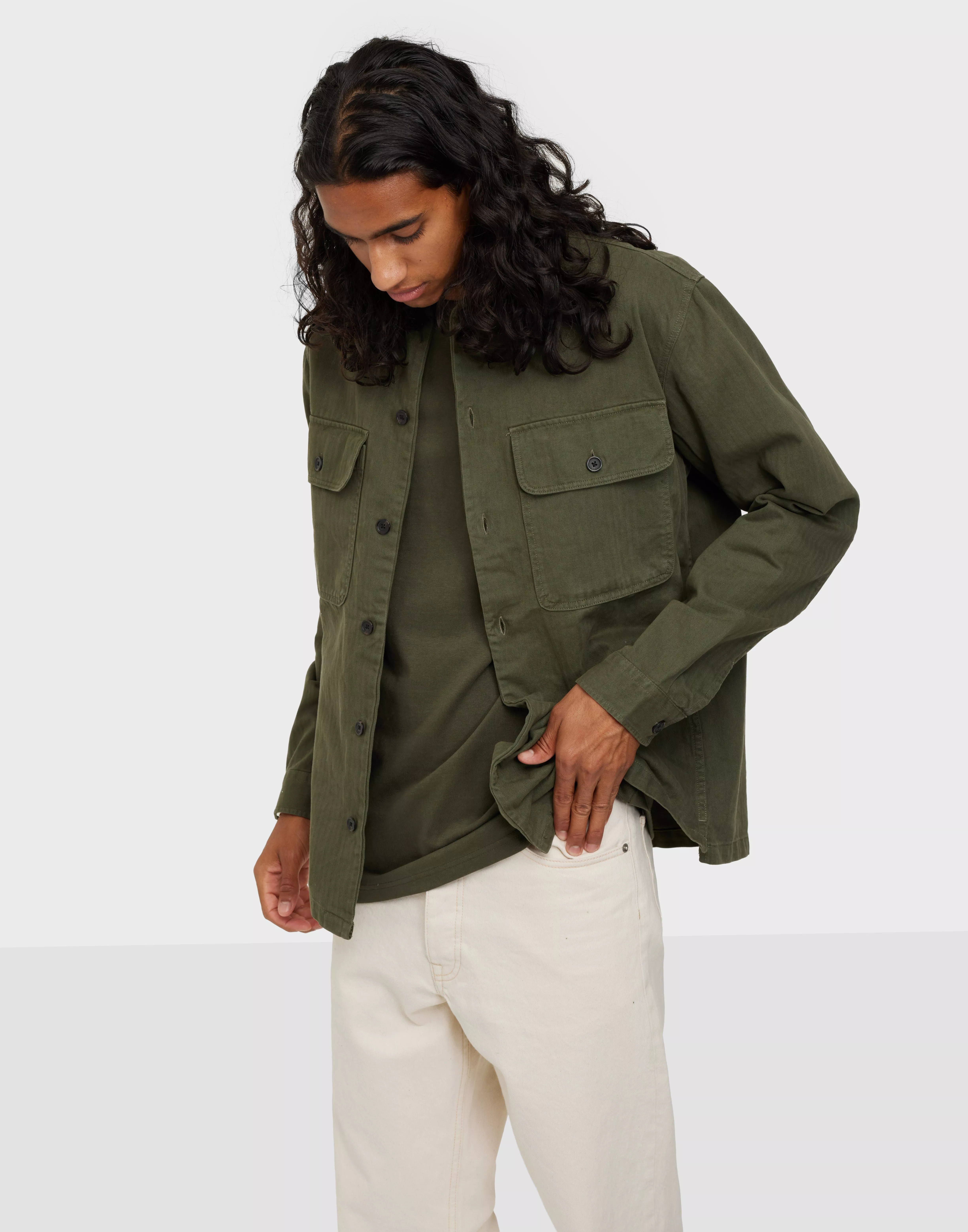 Buy Selected Homme SLHLOOSEMANNI OVERSHIRT LS M - Forest Night