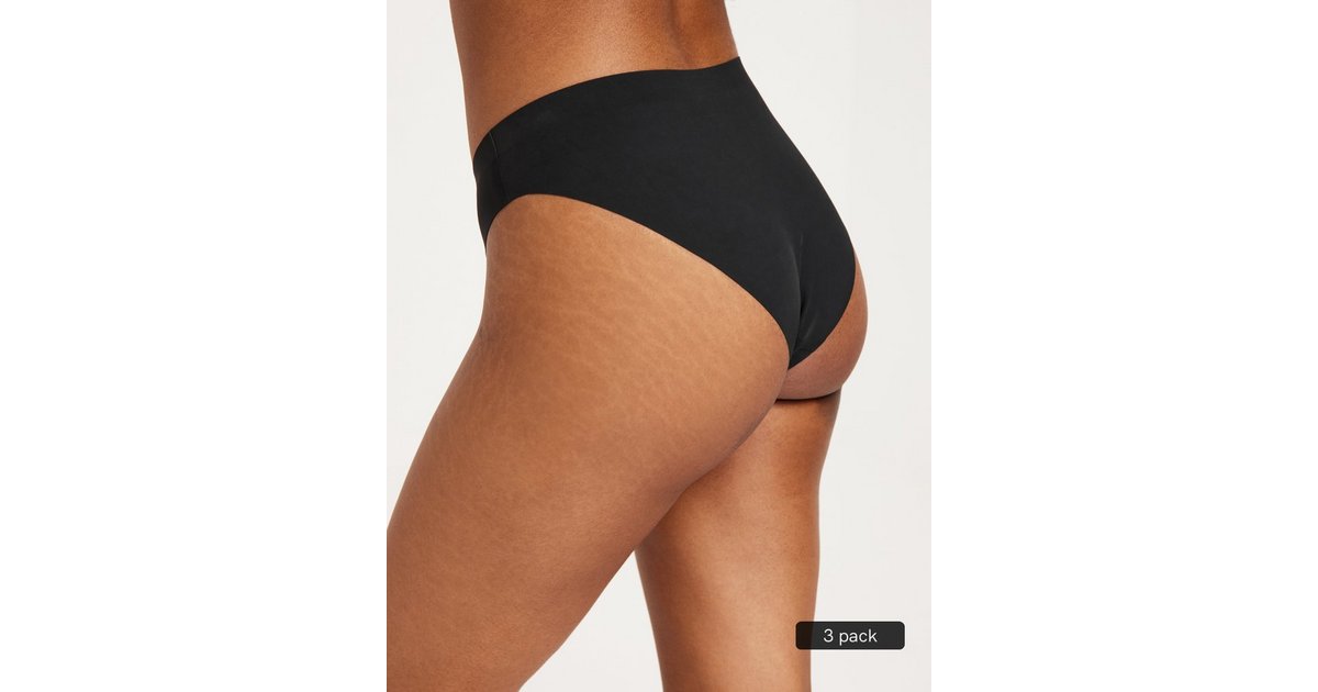 Buy Only ONLTRACY BONDED BRIEF NOOS 3-PACK A - Black + 2 X Black