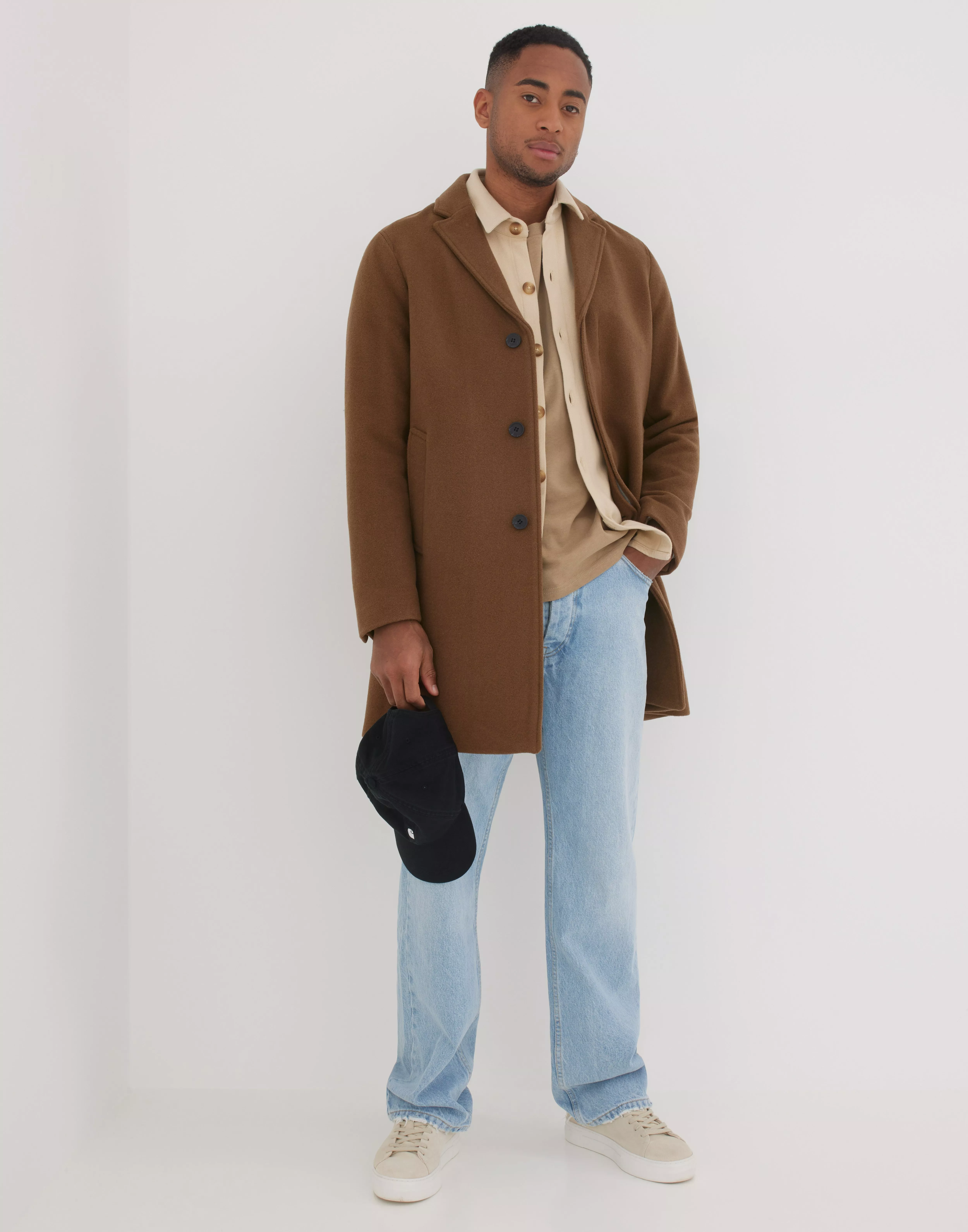 Buy Selected Homme SLHHAGEN W COAT B NOOS Camel NLYMAN