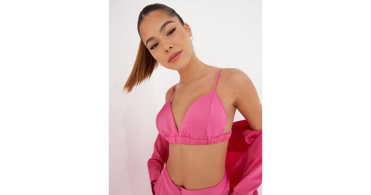 Sharp Satin Bralette