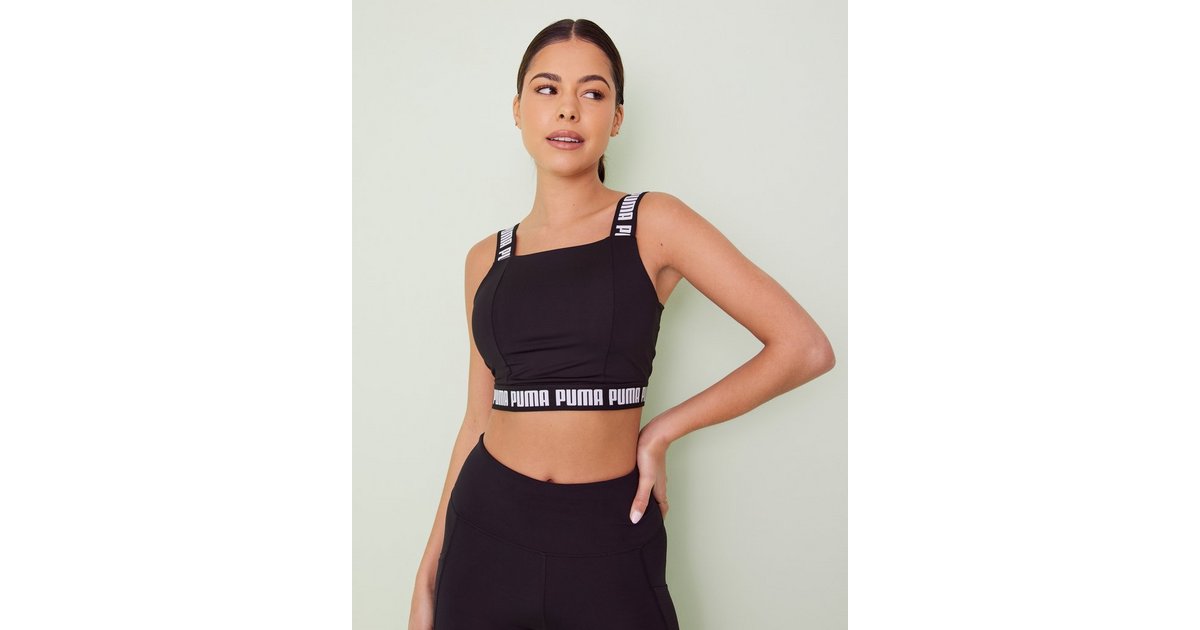 Puma chase ls cropped on sale top