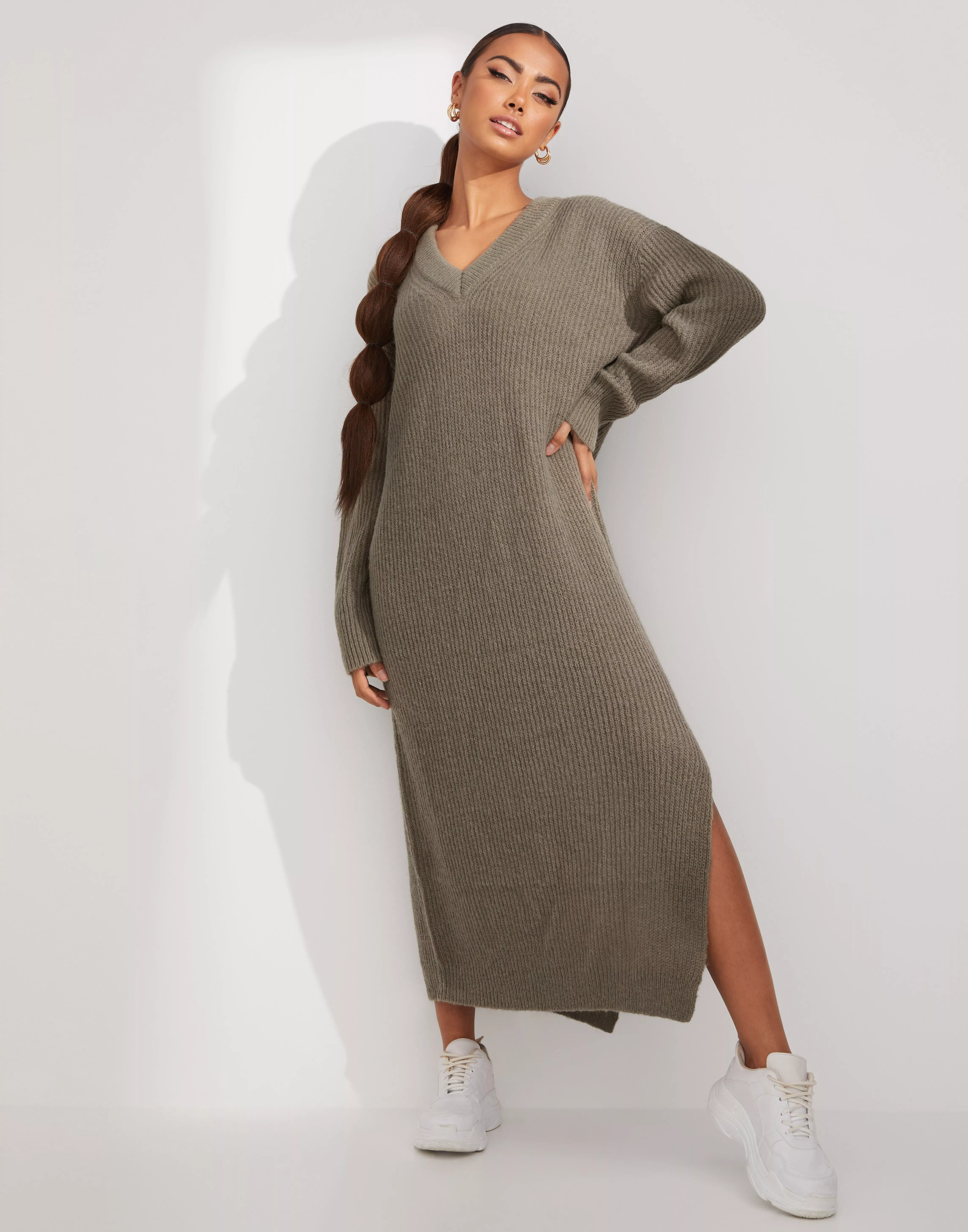 Buy JJXX JXNICOLLE DRESS LS - NOOS Brindle KNIT FLUFFY