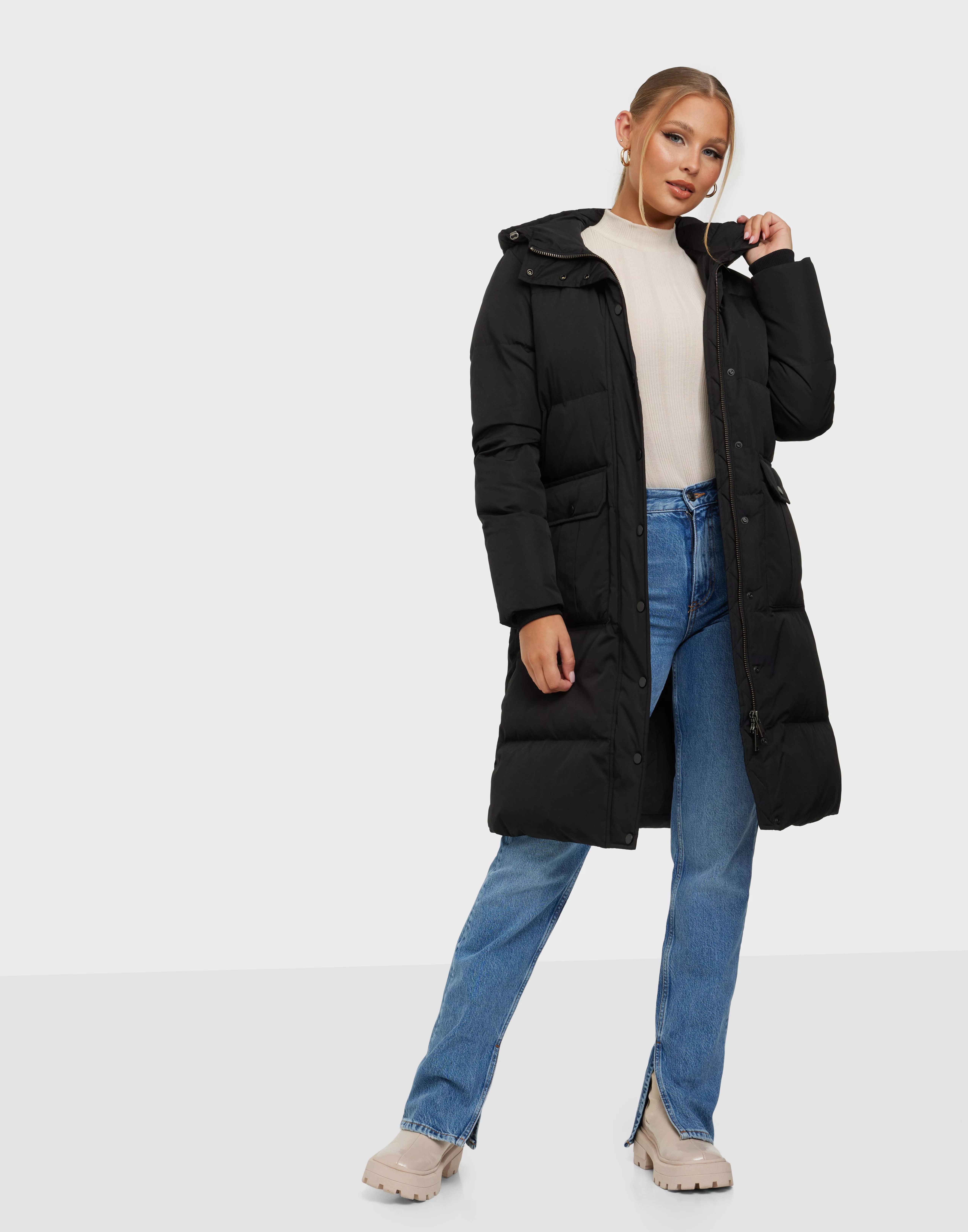 sæt ind Interessant Specialisere Køb Selected Femme SLFNEW NIMA DOWN COAT W NOOS - Black | Nelly.com