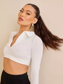 Cropped Collar Top