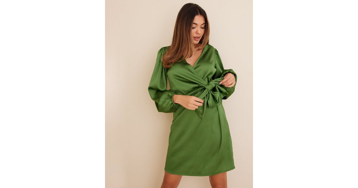 Köp Object L/S A - Collectors DIV OBJADALINA DRESS Artichoke Item Green SHORT