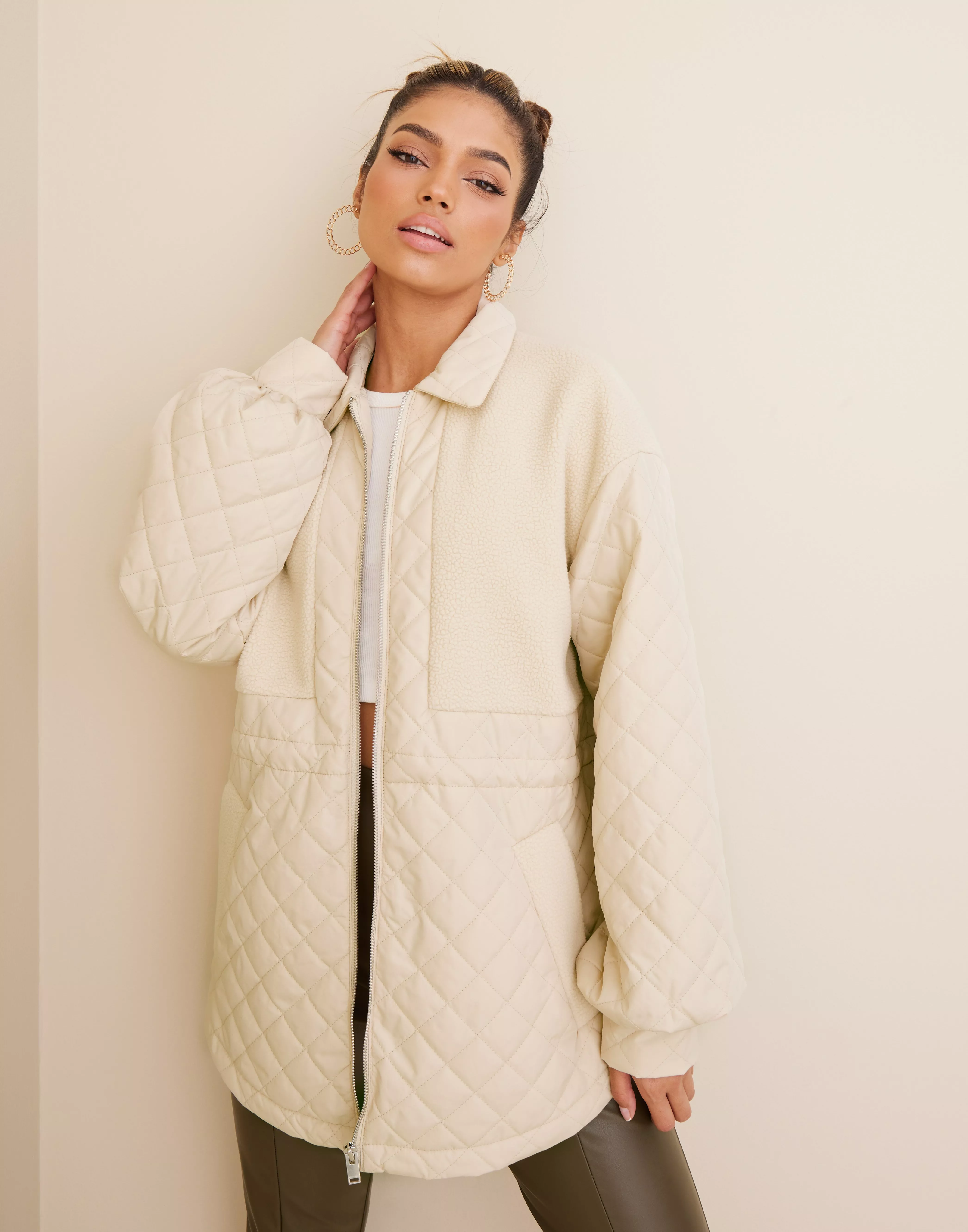 Selected femme clearance quilted jacket