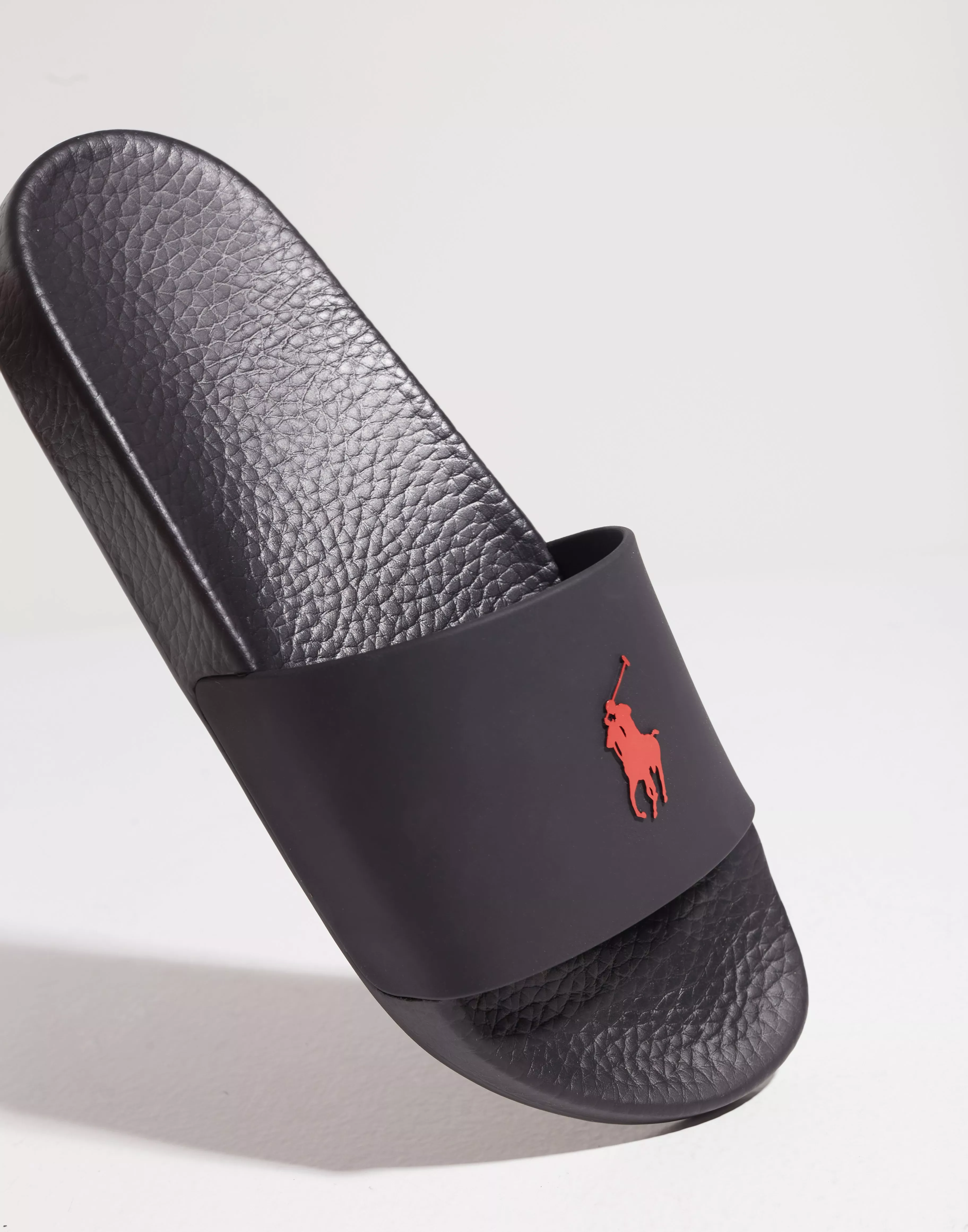 Black ralph lauren shop sliders