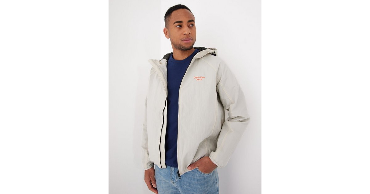 Buy Calvin Klein Jeans STACKED LOGO WINDBREAKER - Beige