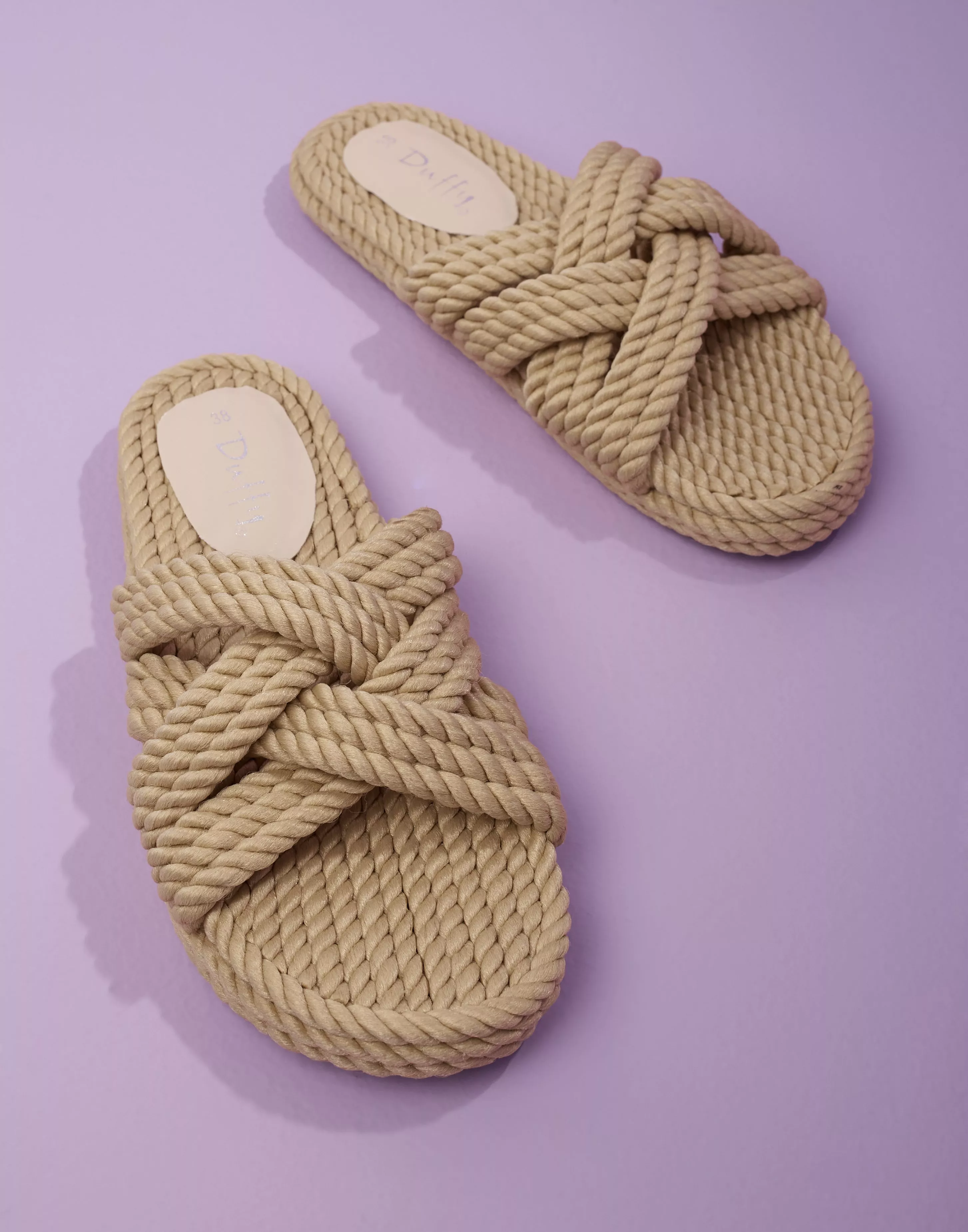 Braided rope sandals sale