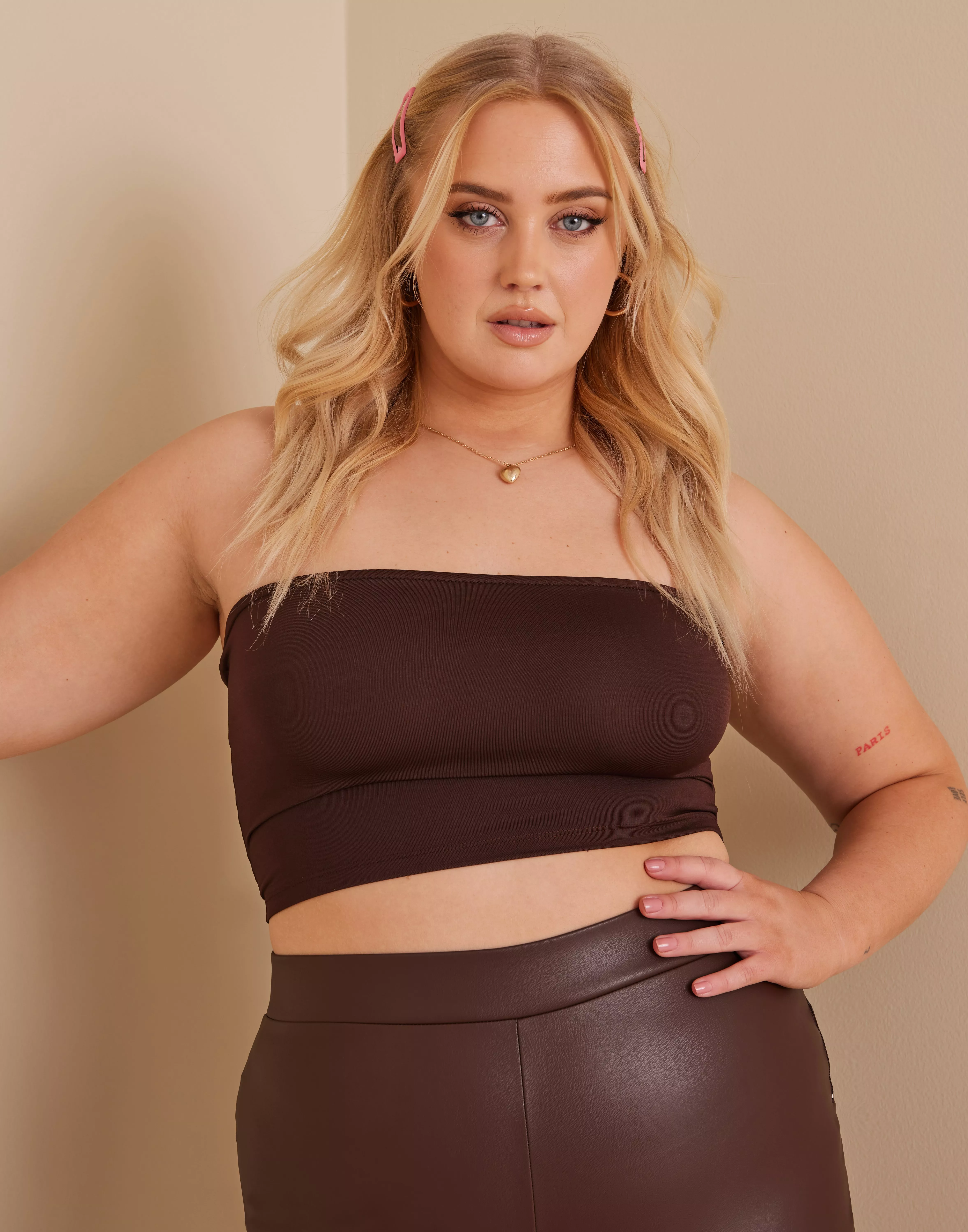 Nelly Everyday Tube Top - Brown | Nelly.com