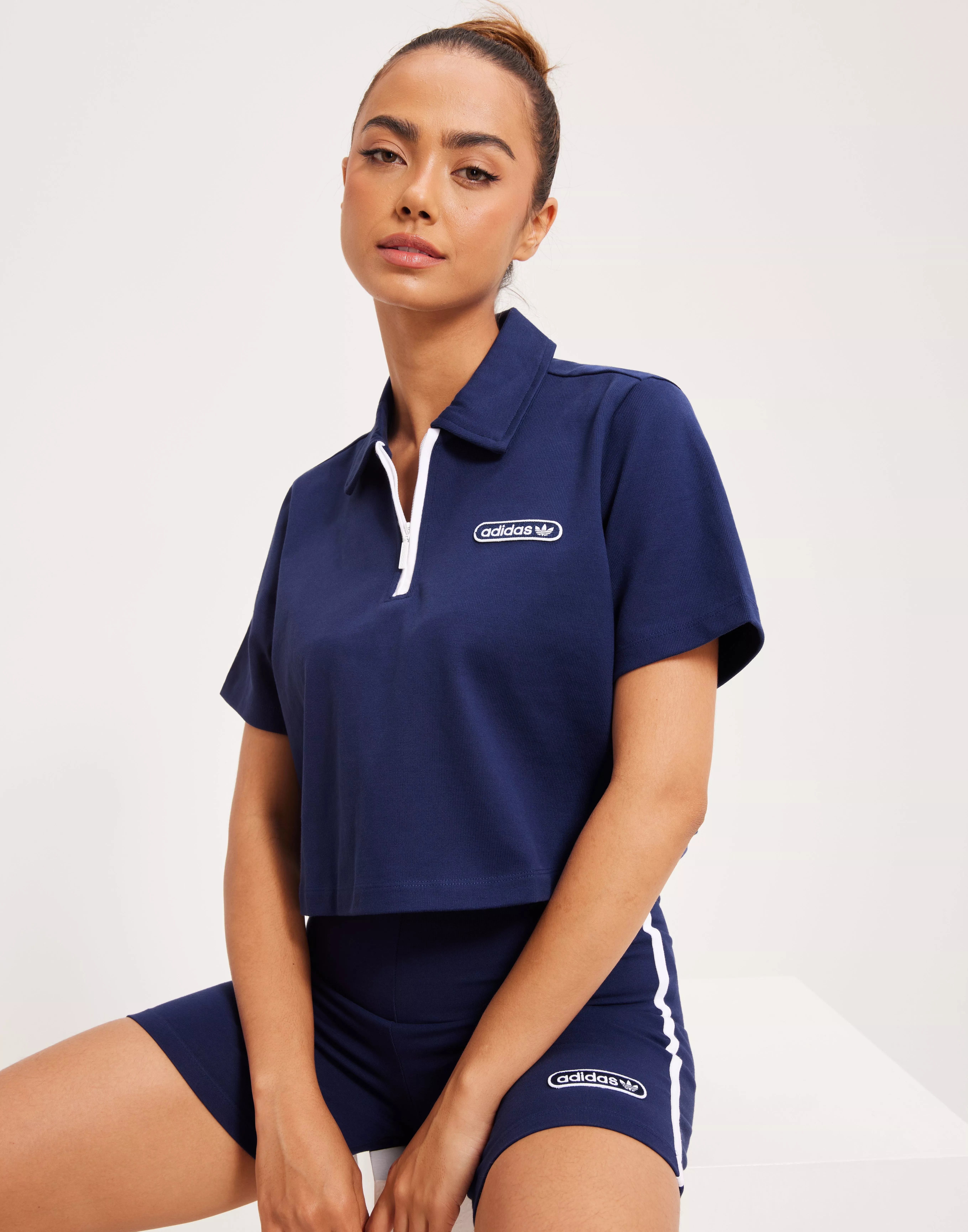 Ellesse crop hot sale polo shirt