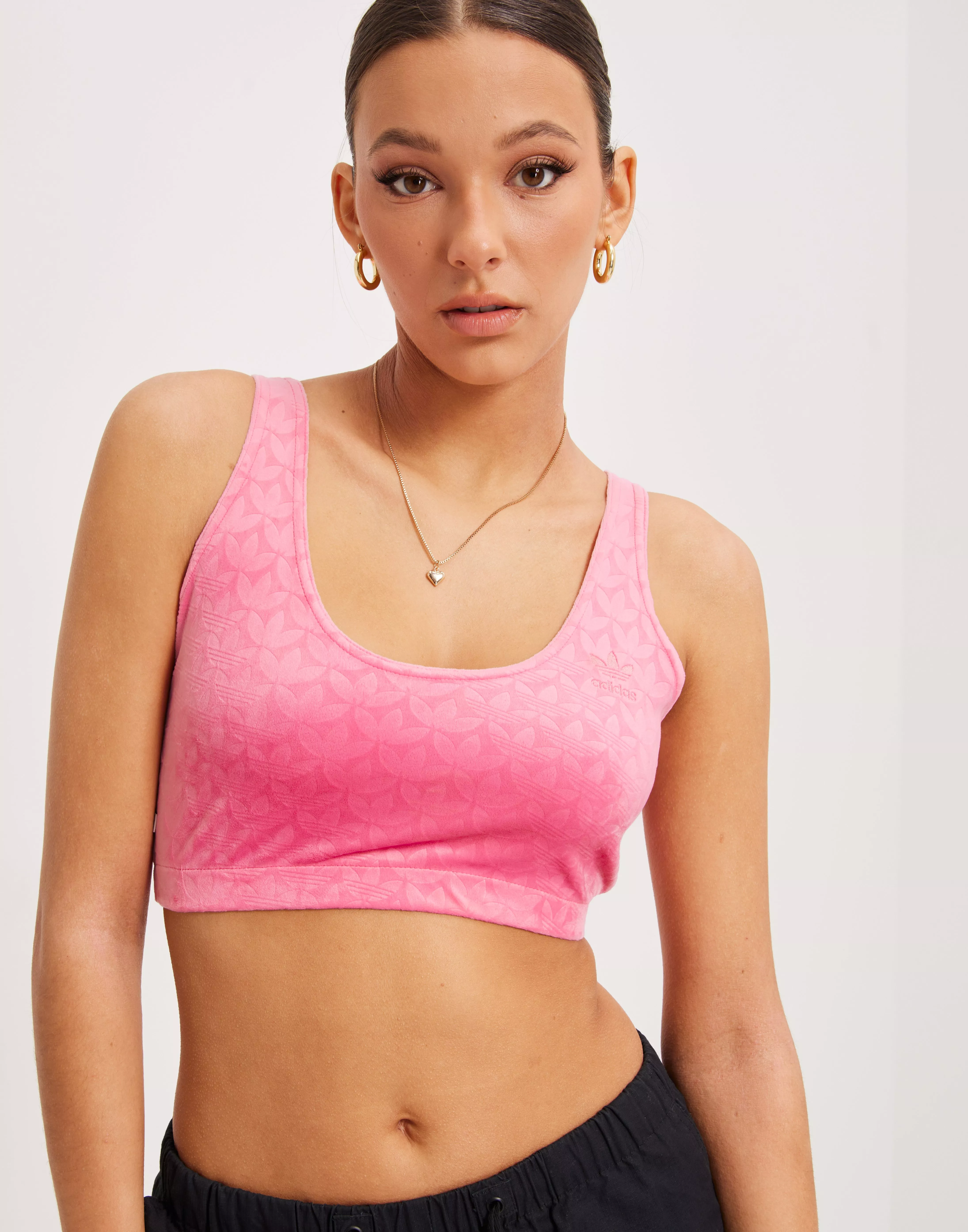 Pink Velvet Sports Bra