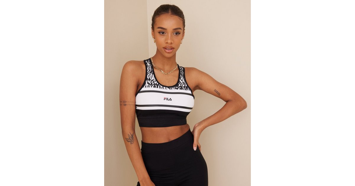 Fila black crop clearance top