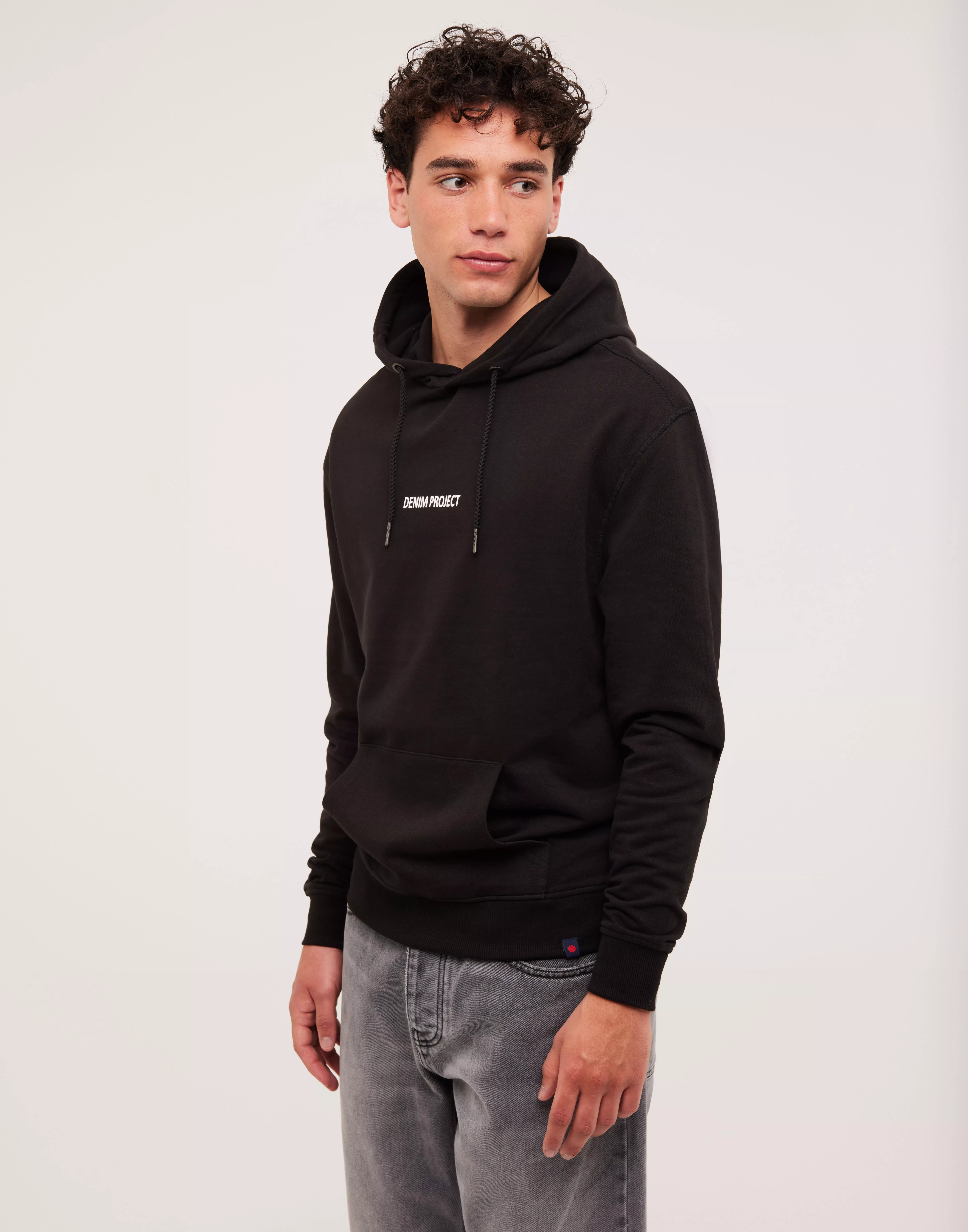 Buy Denim Project Globe Hoodie Drop Shoulder Black NLYMAN