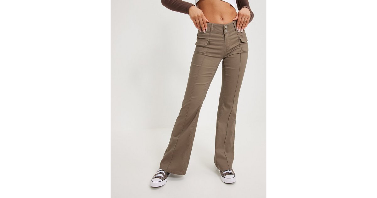 Low Waist Tight Flare Pants