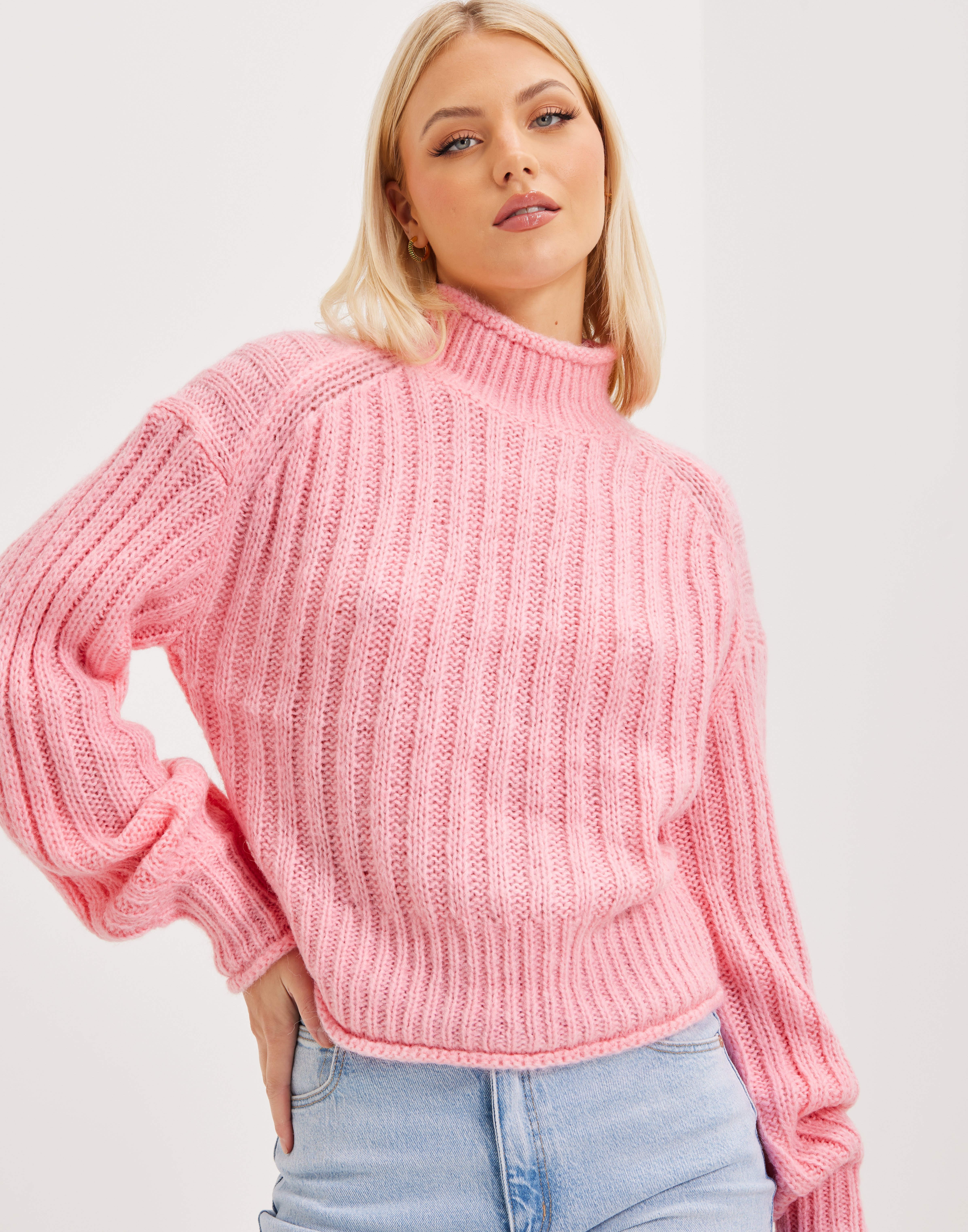 Buy Nelly Lovely Chunky Knit Sweater Pink