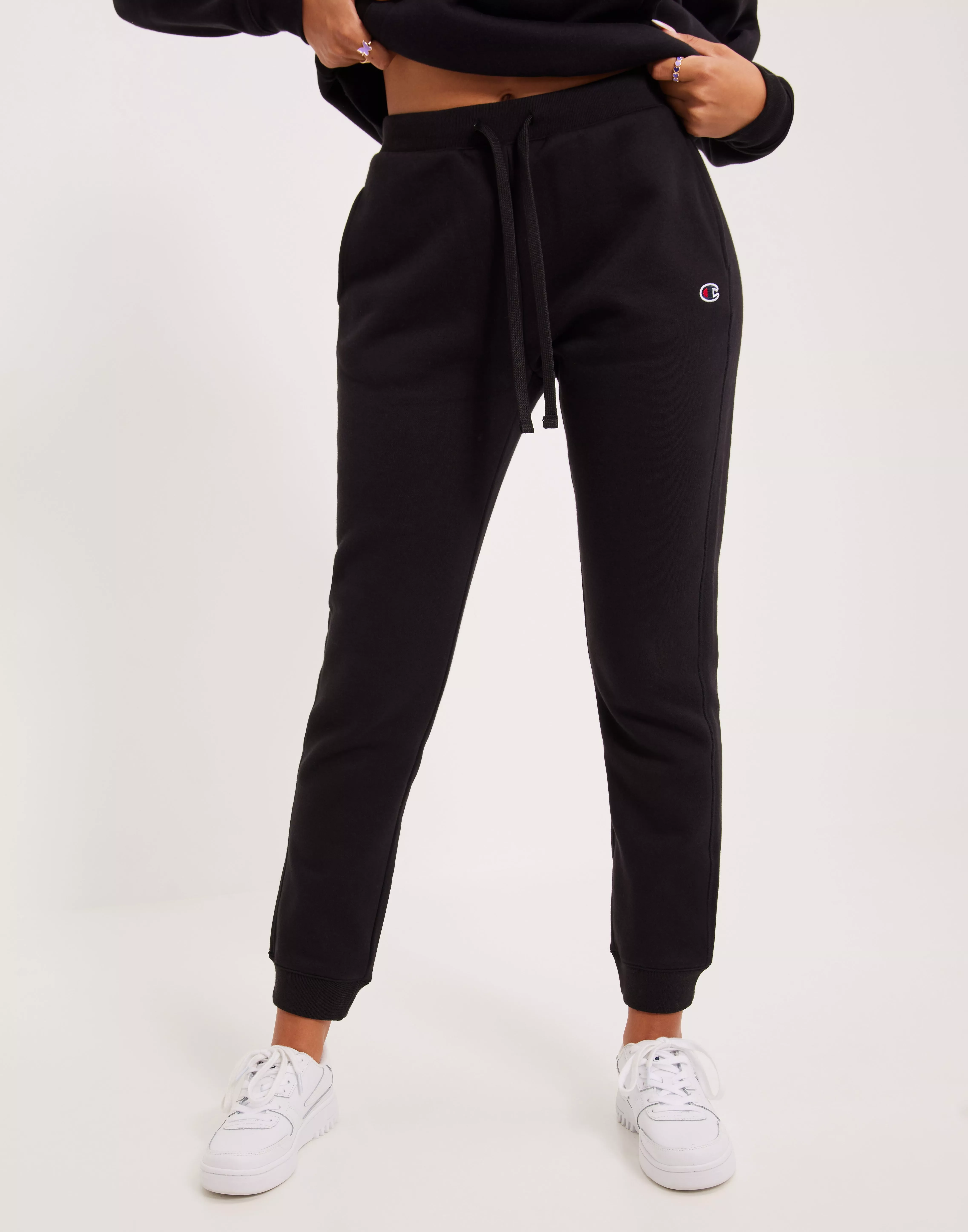 Champion sweatpants women discount black