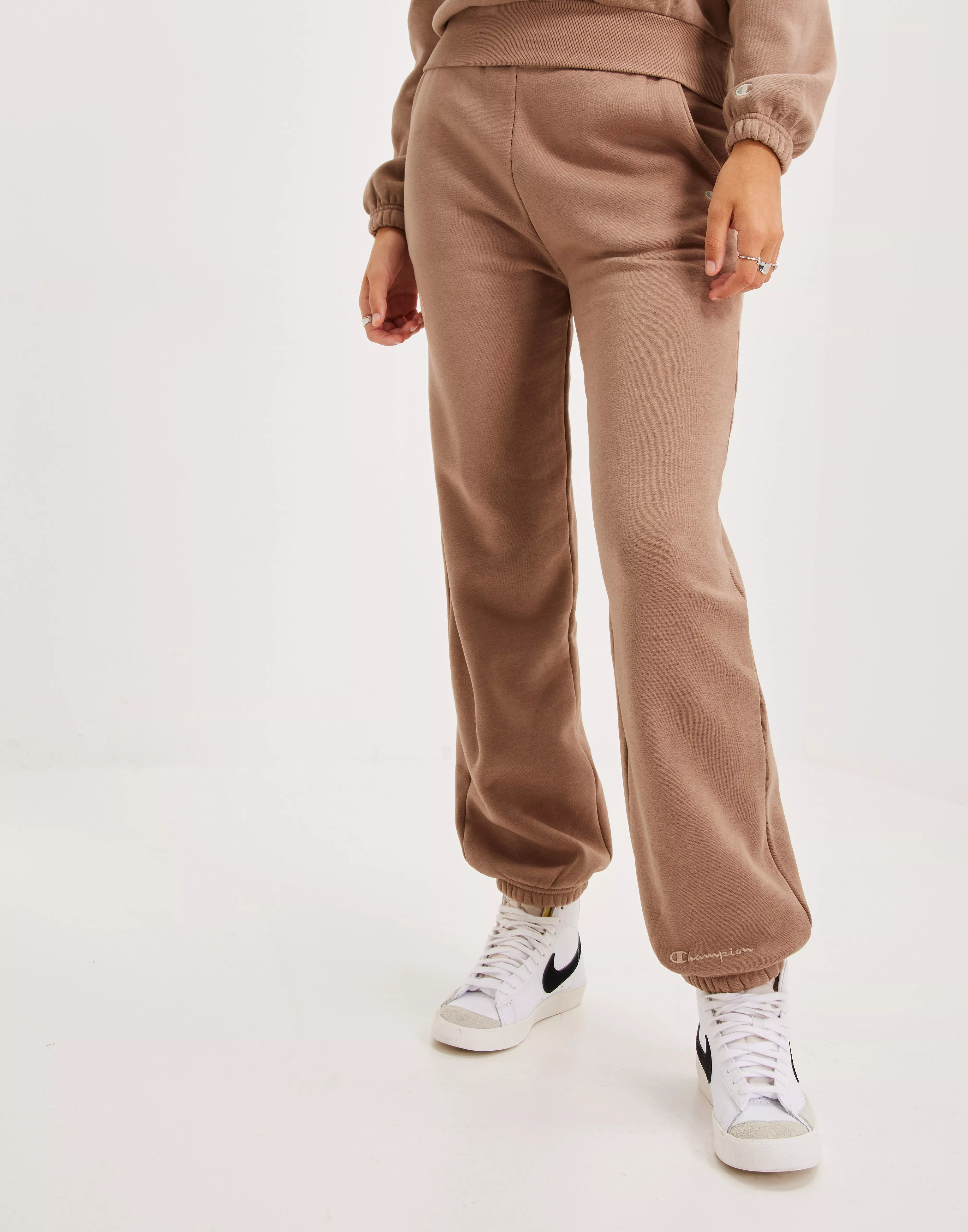 Champion Elastic Cuff Pants Brown - Womens - Sweatpants Champion