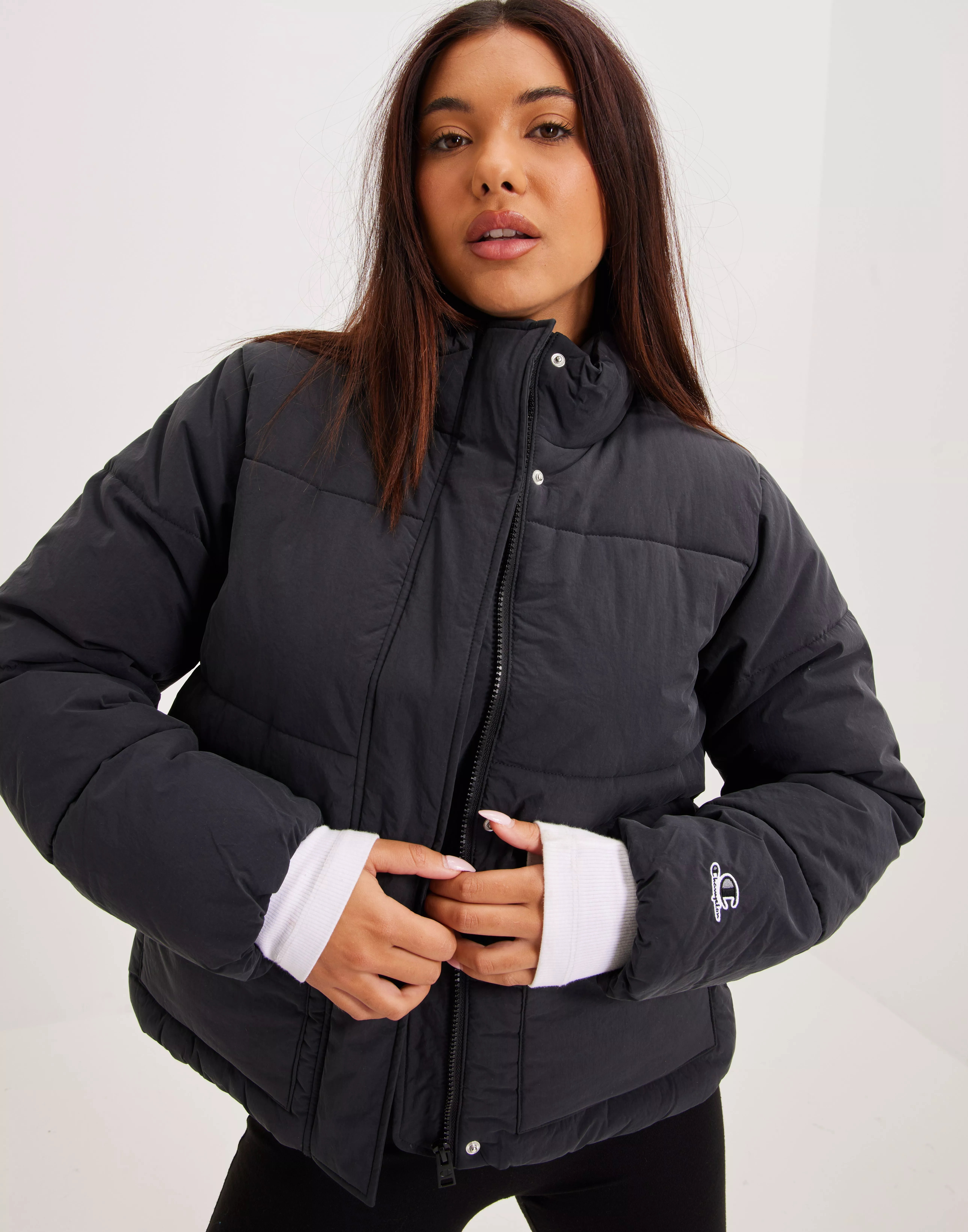 Champion jacket cheap womens black