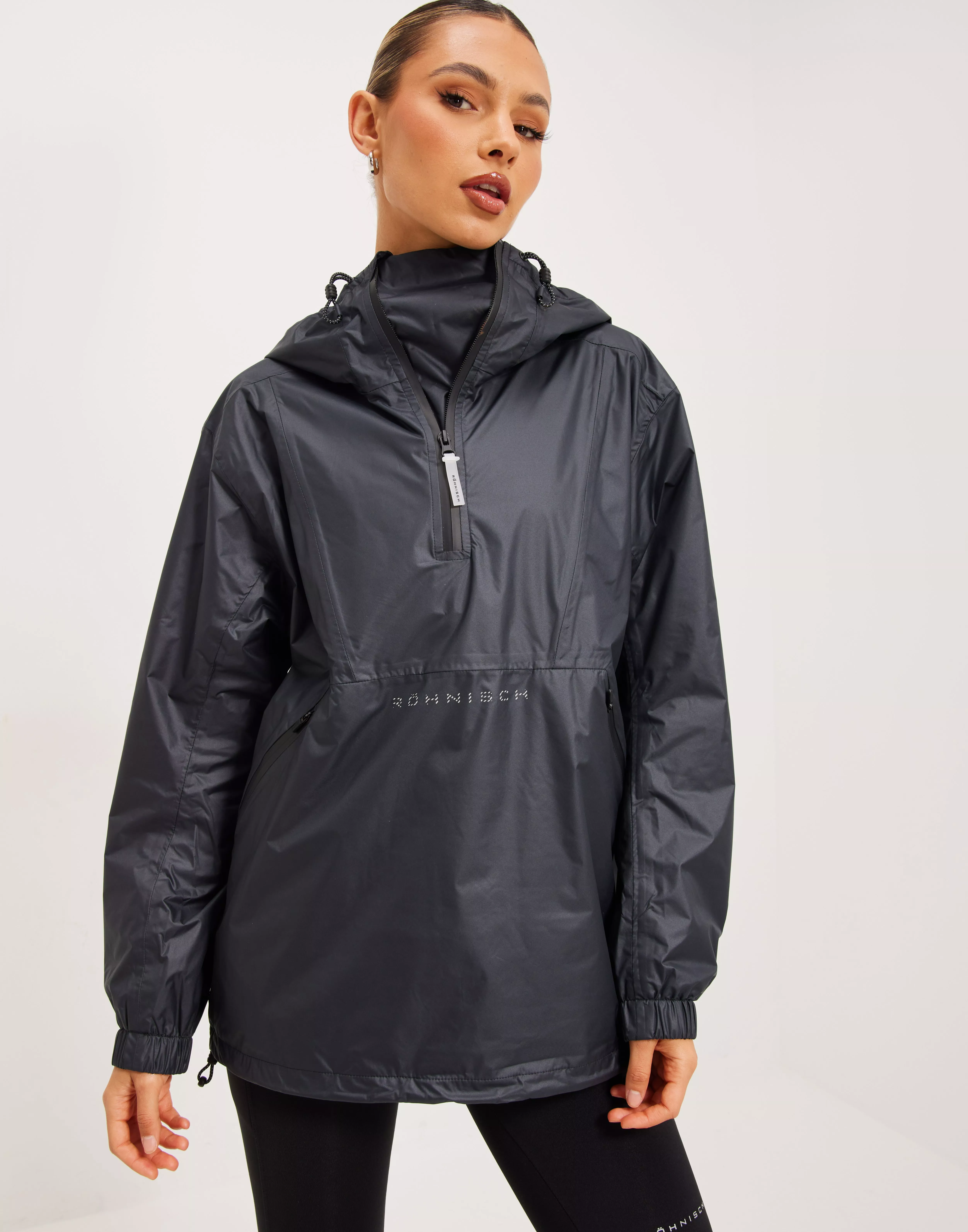 Buy R hnisch Cliff Rain Jacket Black Nelly