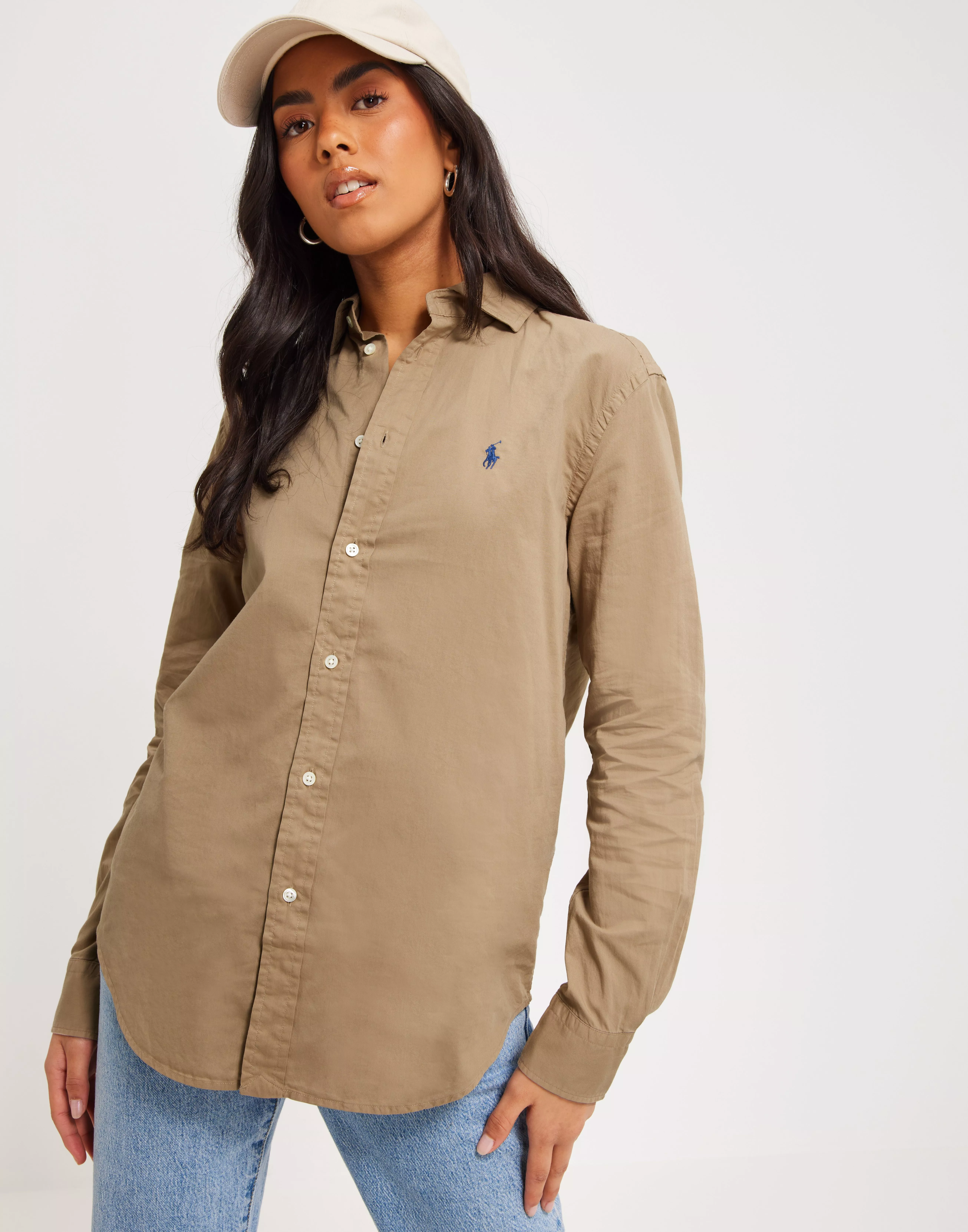 Buy Polo Ralph Lauren 211800691-RELAXED-LONG SLEEVE-BUTTON FRONT SHIRT -  Tan 