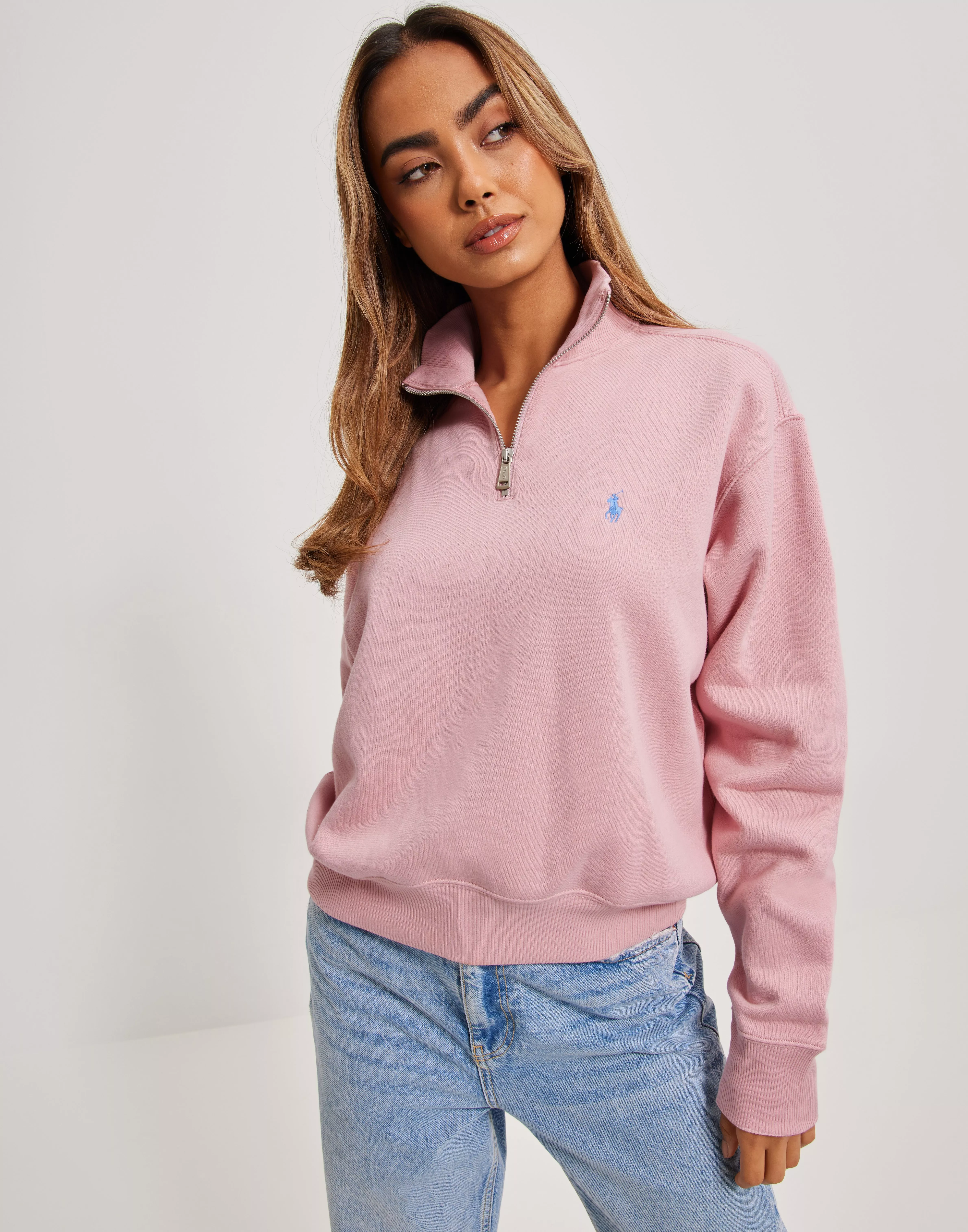 Ralph lauren fleece quarter hot sale zip