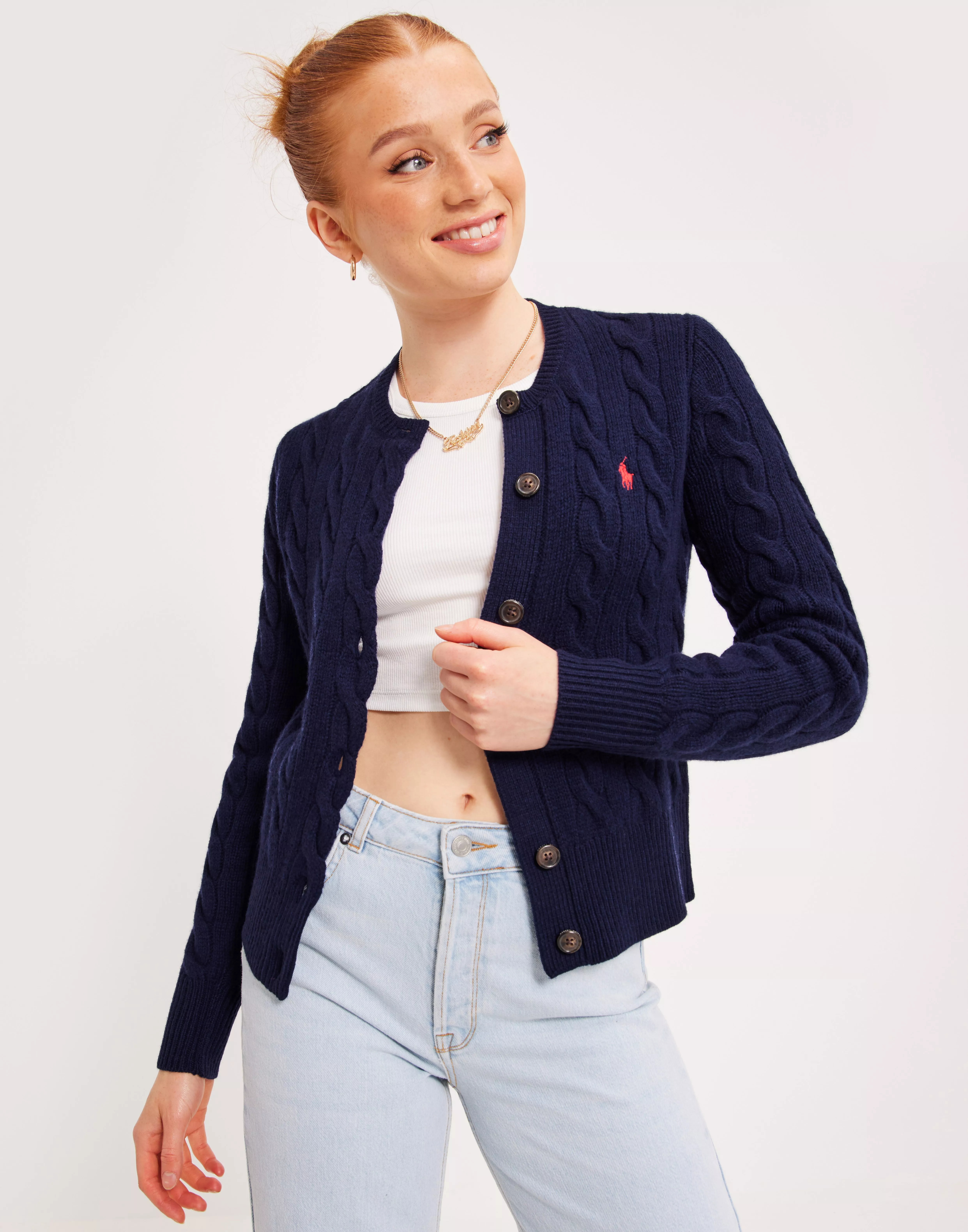 Buy Polo Ralph Lauren CARDIGAN-LONG SLEEVE-CARDIGAN - Navy 