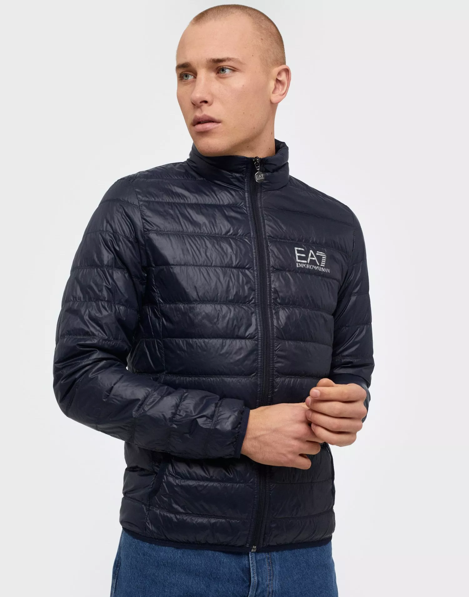 Ea7 train core id hotsell down light hoodie jacket