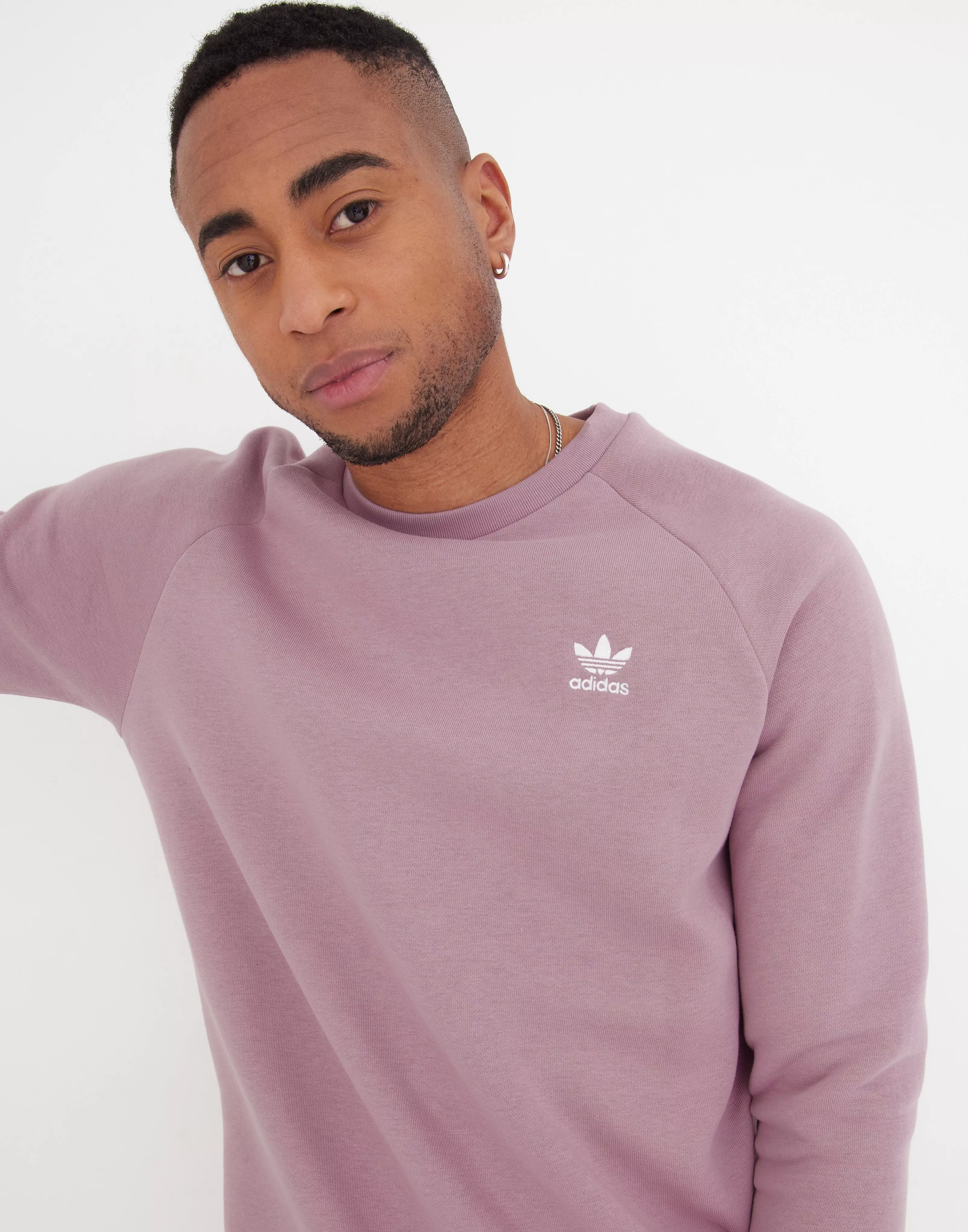 Adidas crew cheap sweater rosa