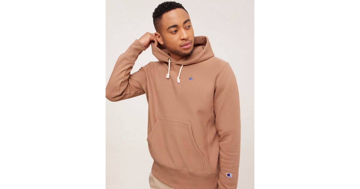 Champion Reverse Weave Hoodie in Brown