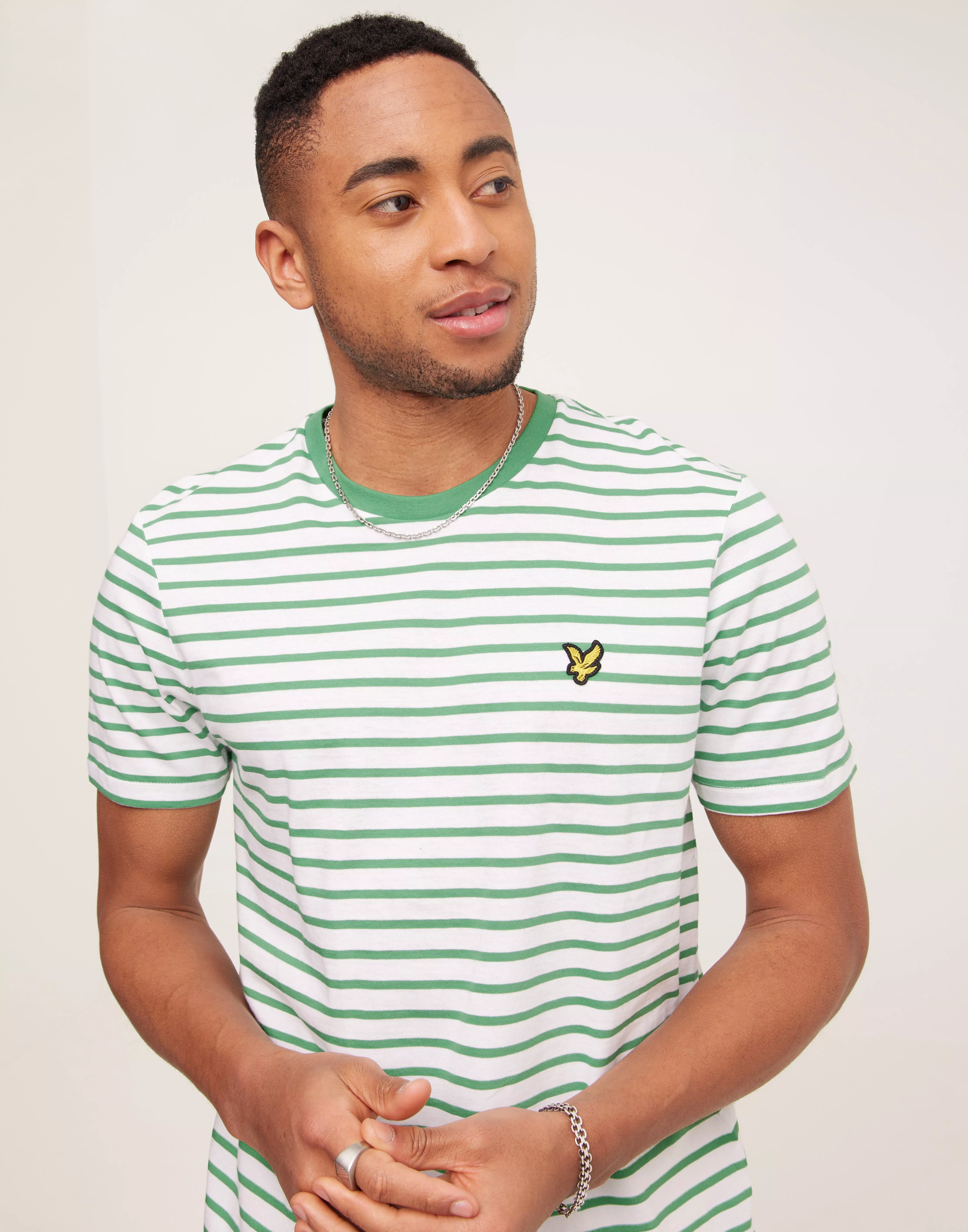 Lyle and scott hot sale striped t shirt