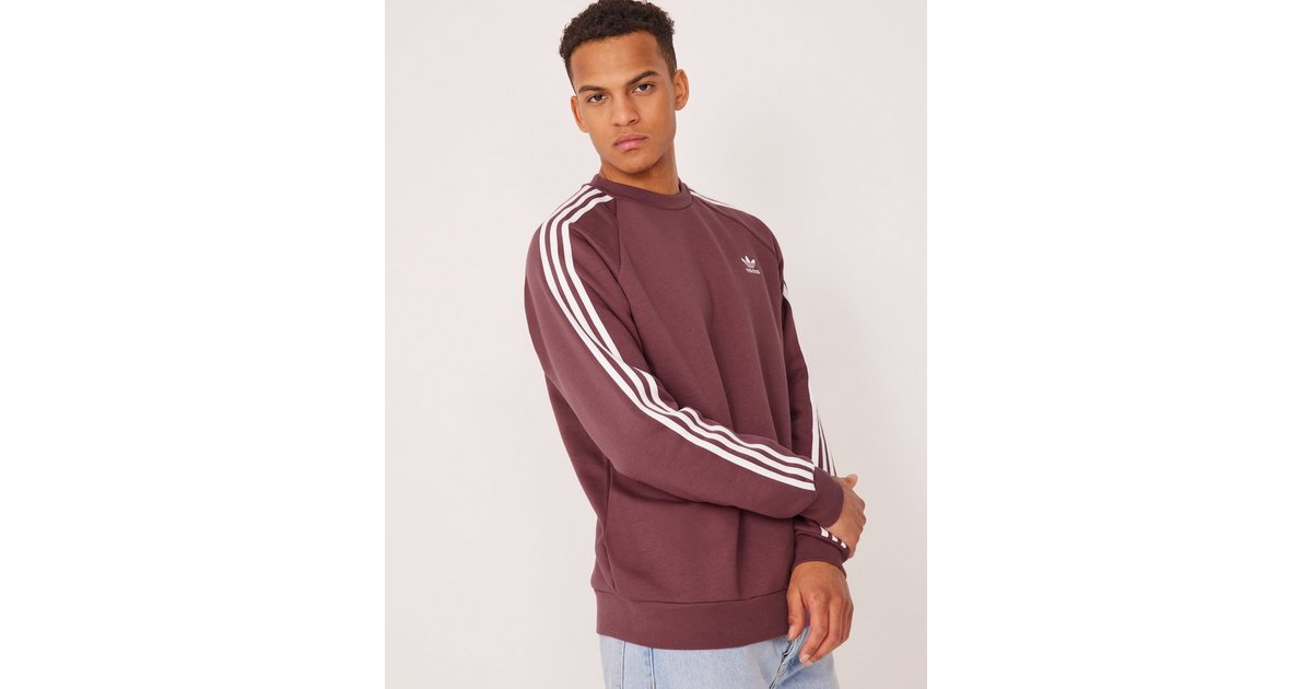 Adidas originals stripes clearance crew