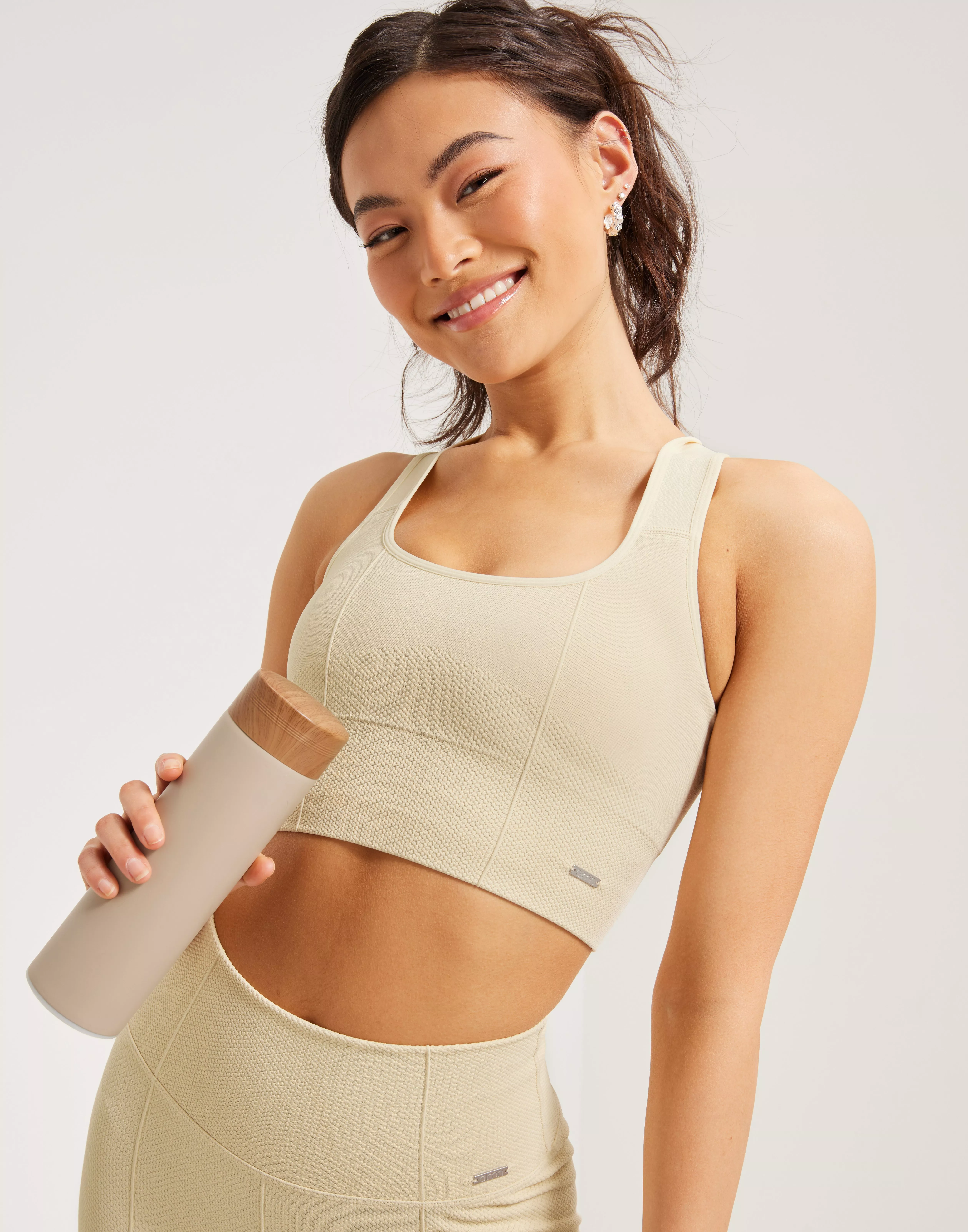 Buy Aim'n Luxe Seamless High Support Bra - White