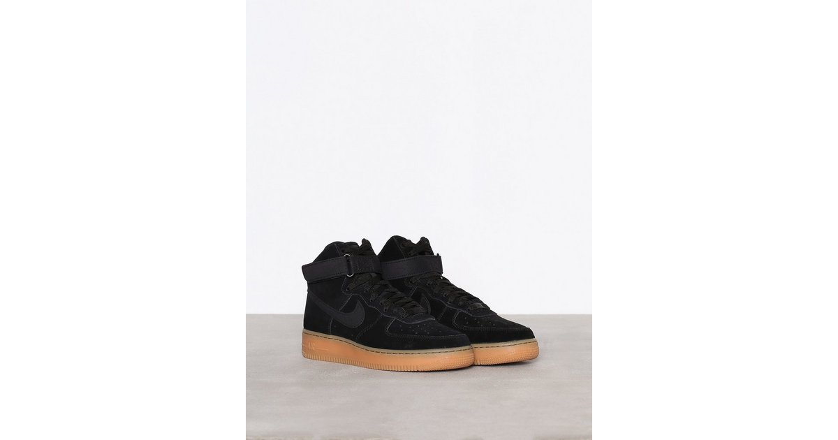 Air force 1 hot sale high black suede