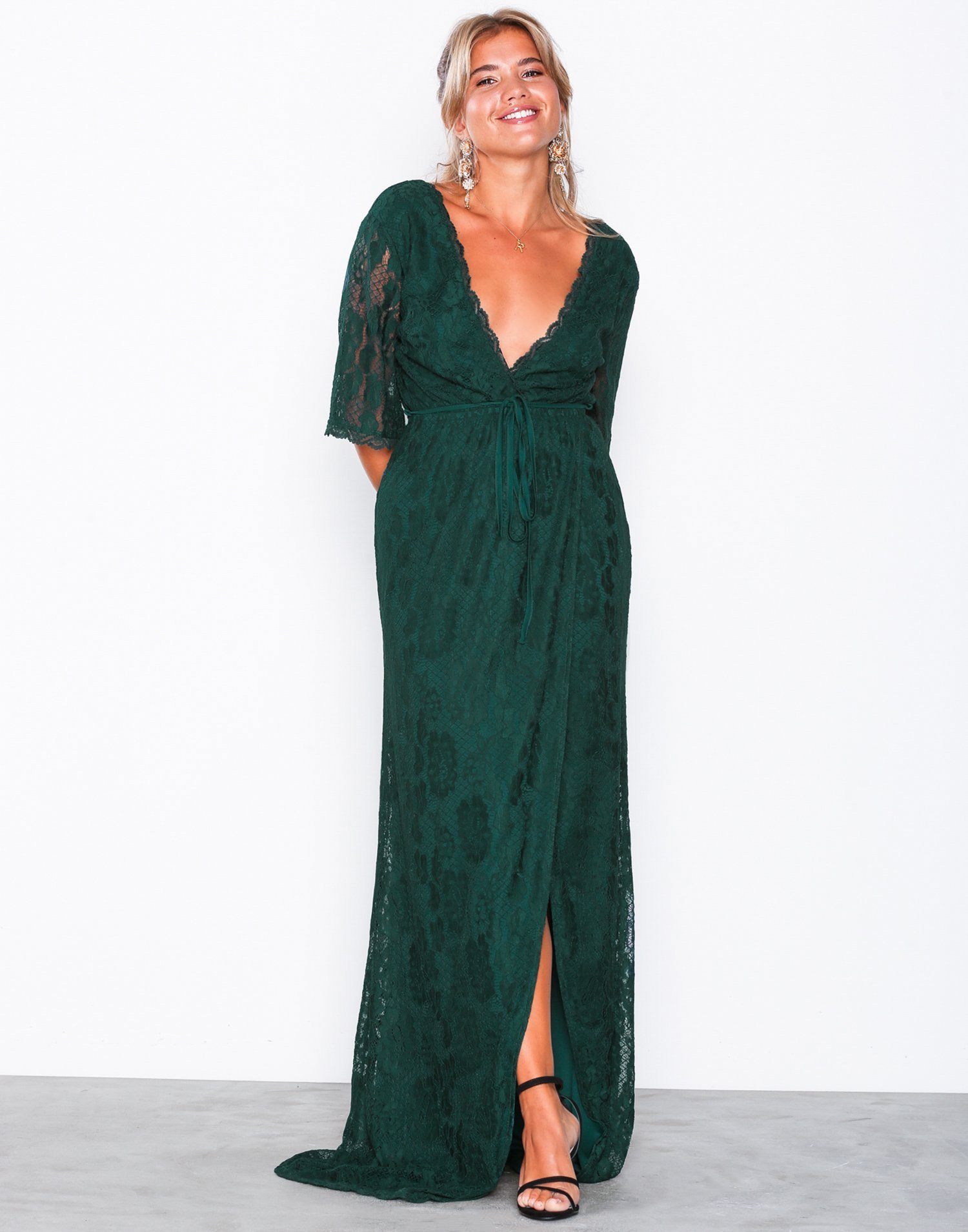 Forever Lace Wrap Gown