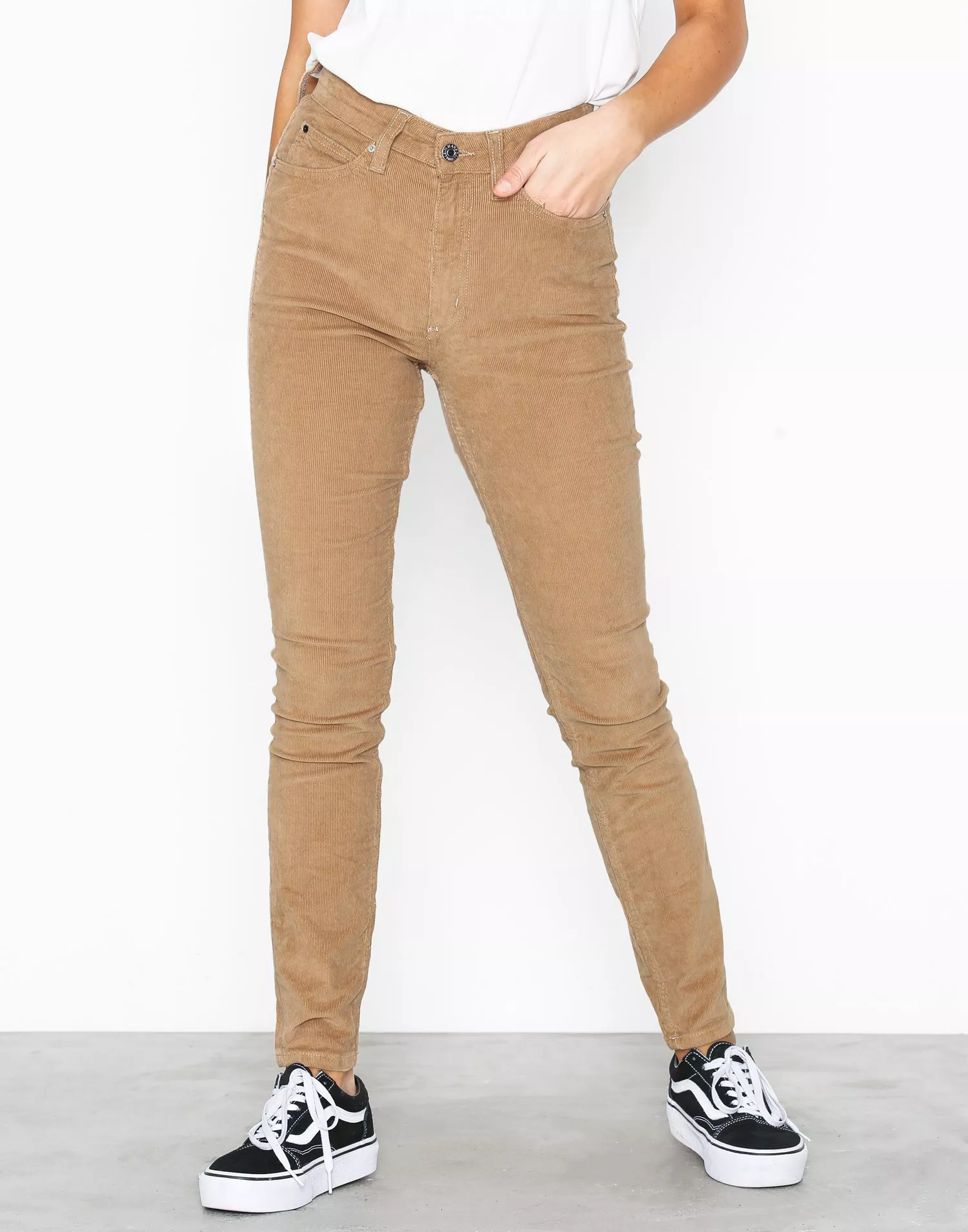 RSQ Womens Low Rise Cargo Flare Pants - TAN