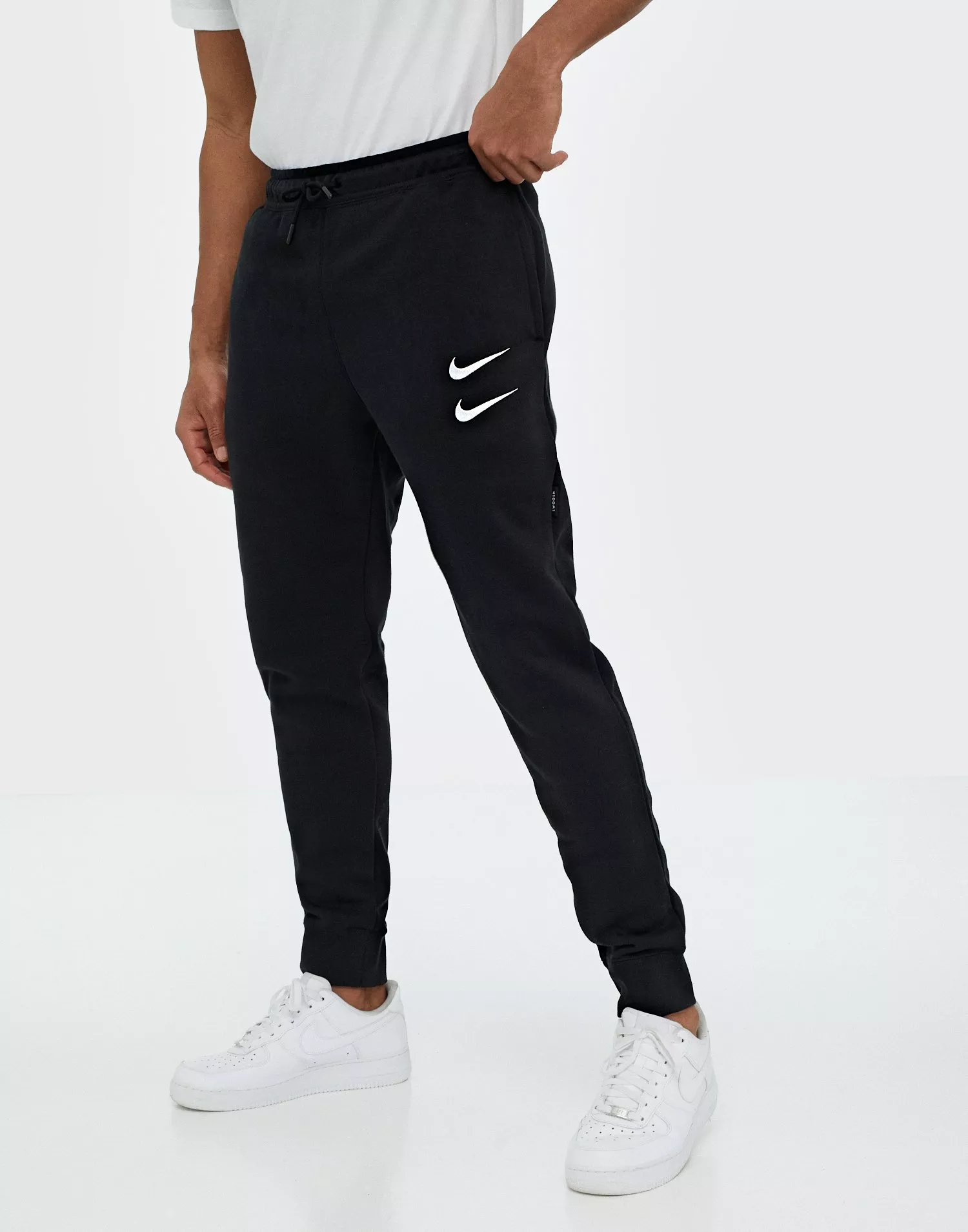 Nike double swoosh online noir