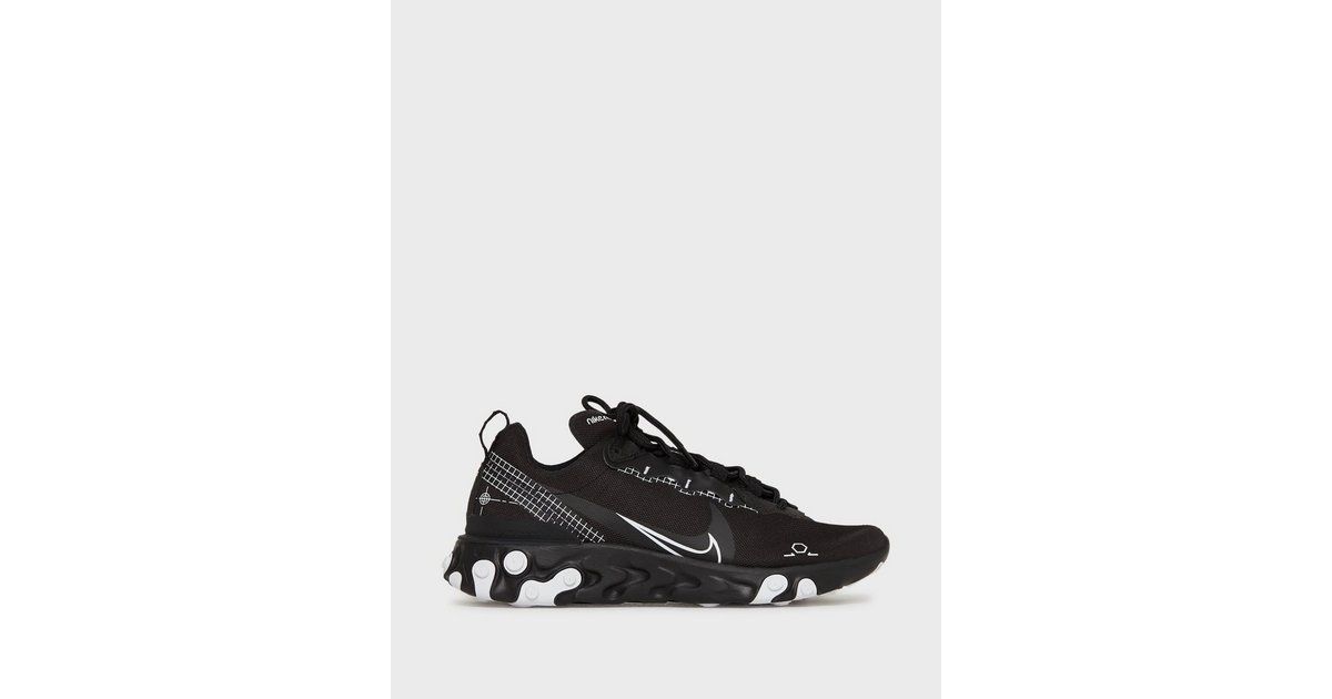 Buy Nike Sportswear NIKE REACT ELEMENT 55 Black White NLY Man