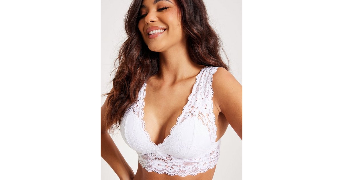 Buy Lindex Iris Lace Bralette - White