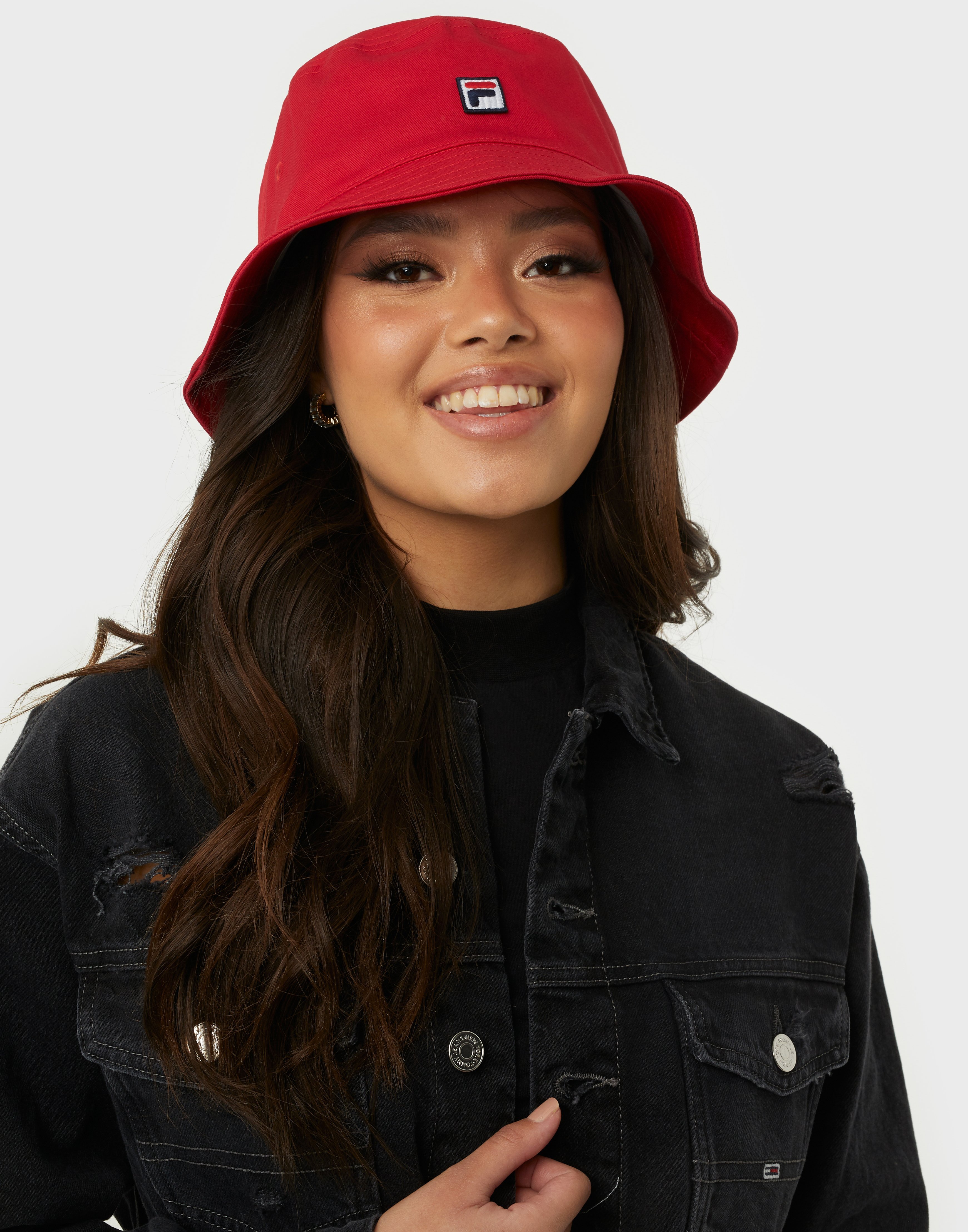 red fila bucket hat