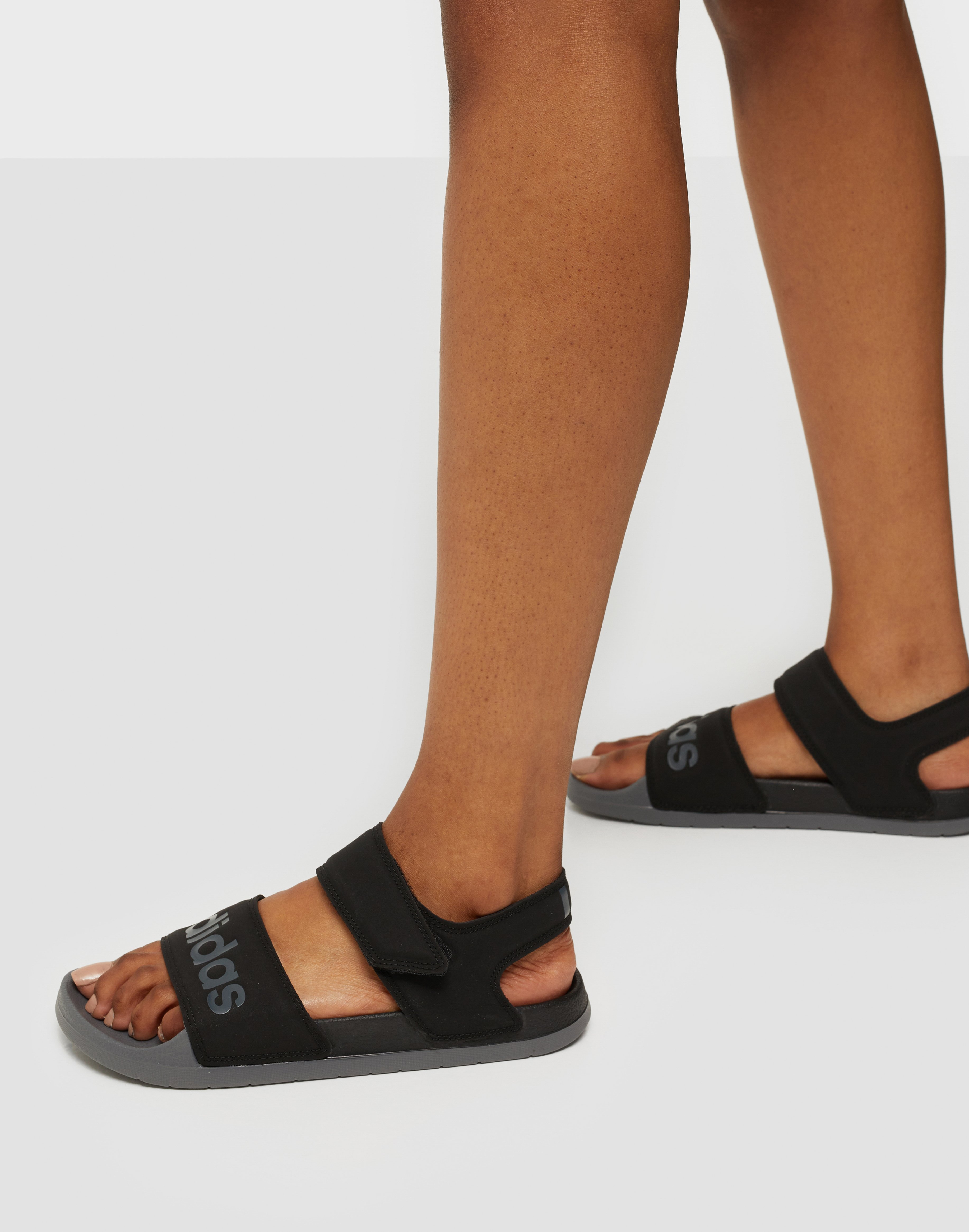 adidas side logo sandal