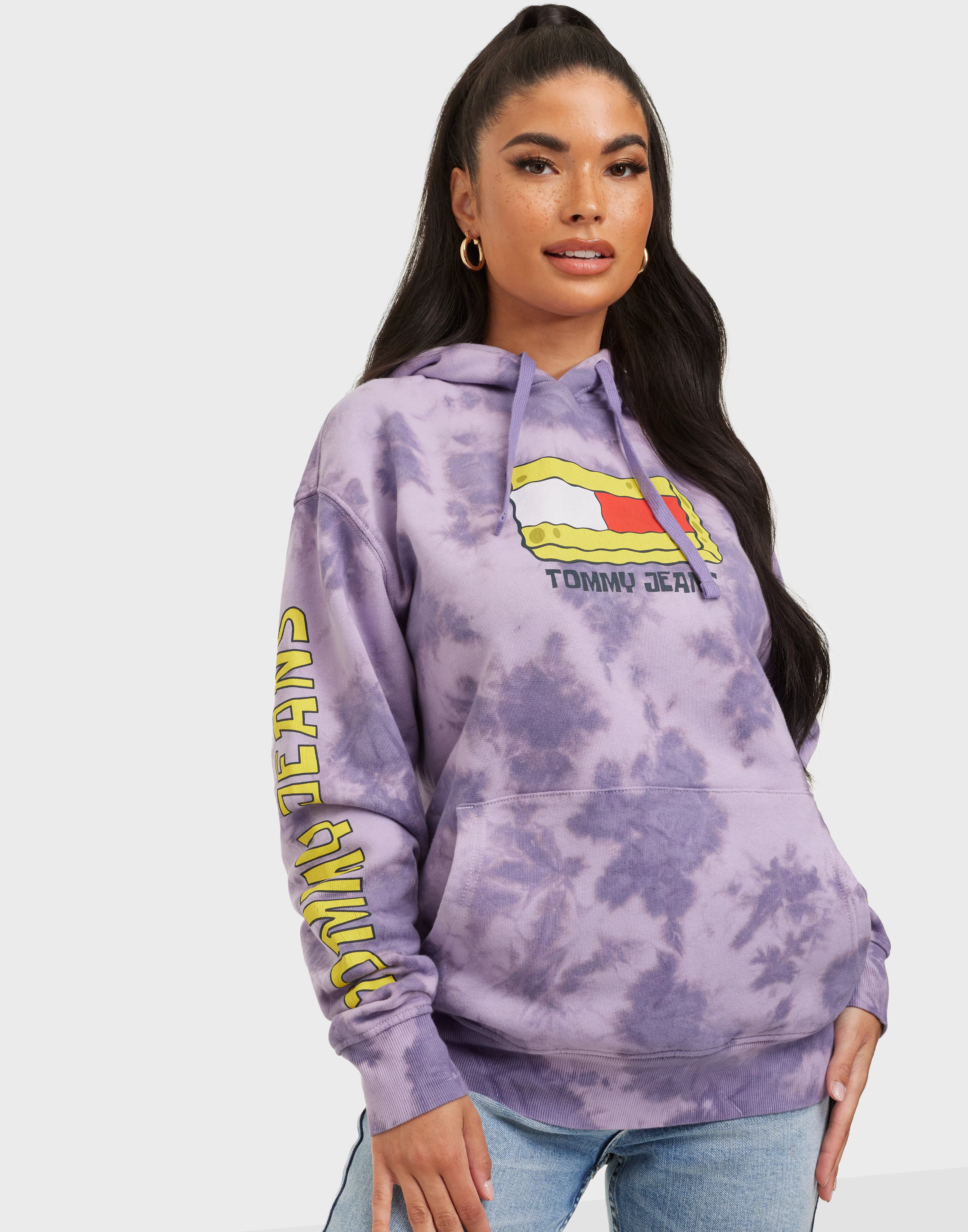 Tommy jeans purple on sale hoodie