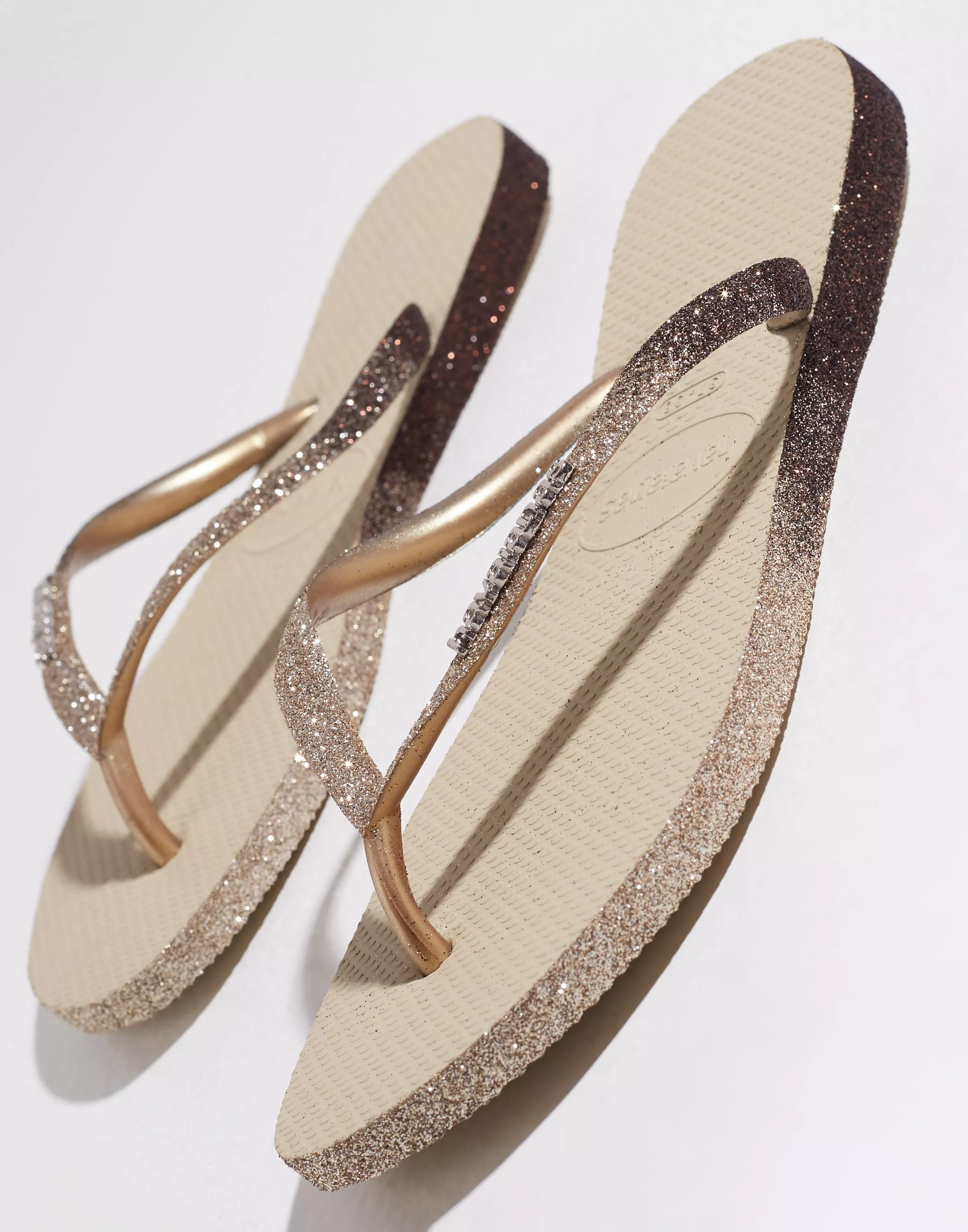 Havana glitter hot sale flip flops