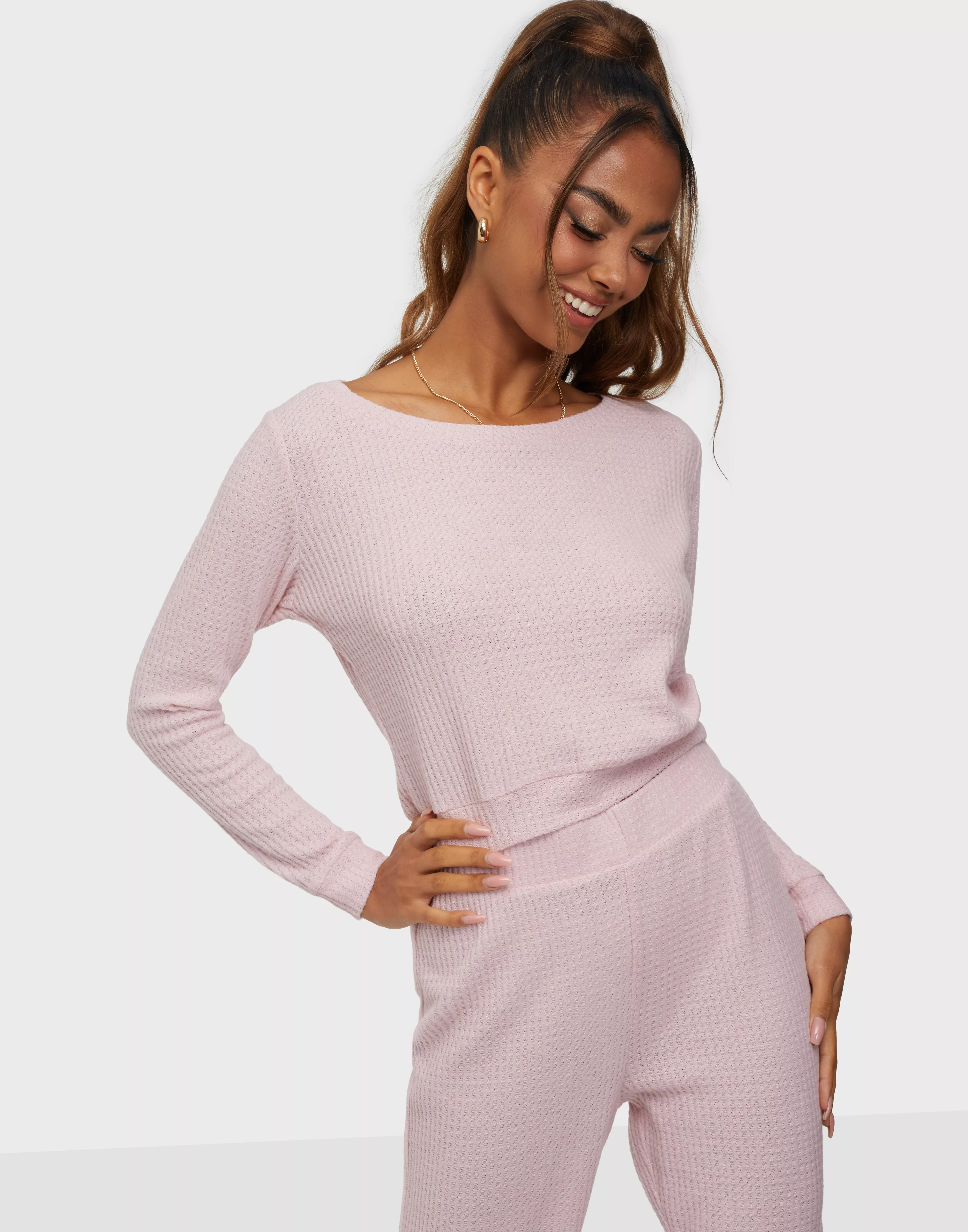 Køb DORINA WAFFLE-Pyjamas - Pink Nelly.com