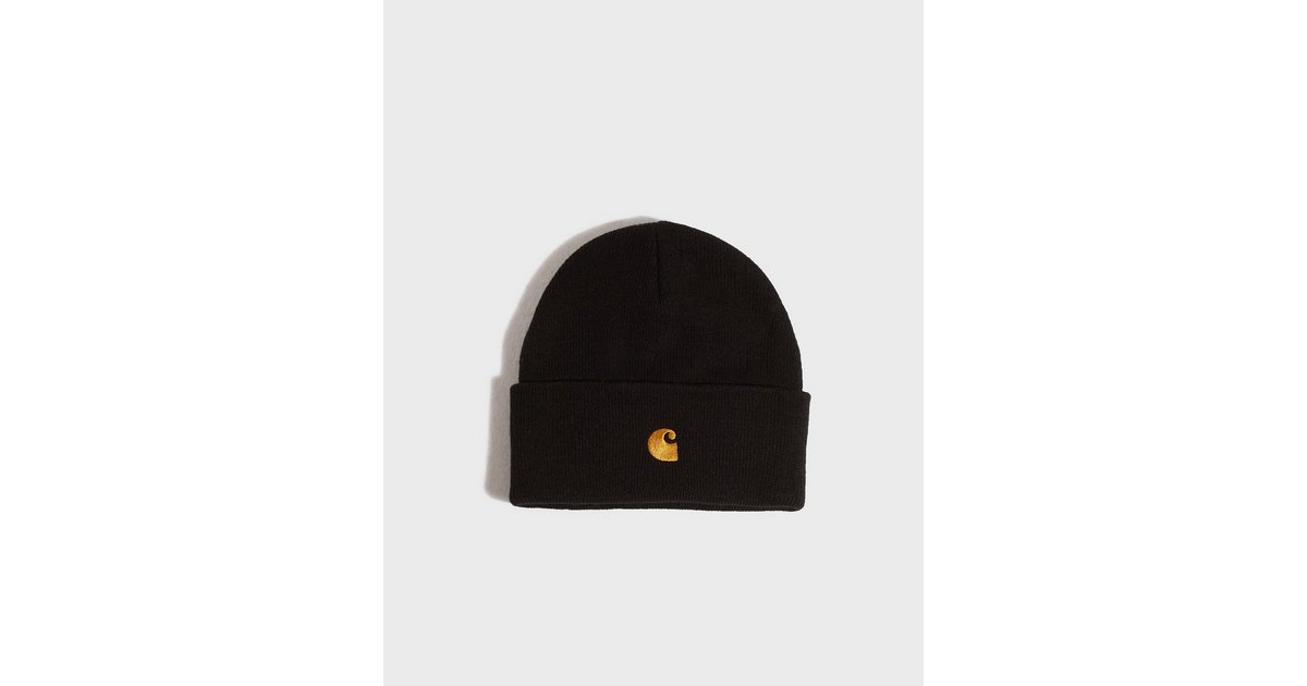 Carhartt WIP CHASE BEANIE UNISEX - Bonnet - black/gold/noir 