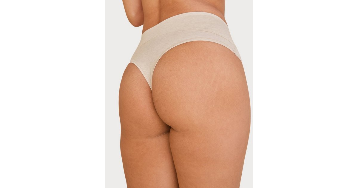 Buy Spanx Cotton Comfort Thong - Heather Oatmeal